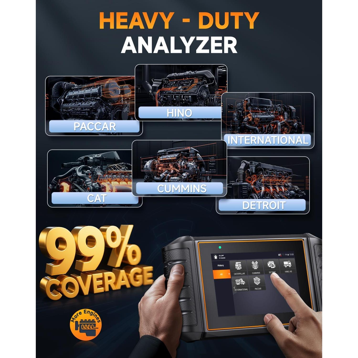 Escáner Diesel FOXWELL HD500 para Camiones Pesados DPF y ABS