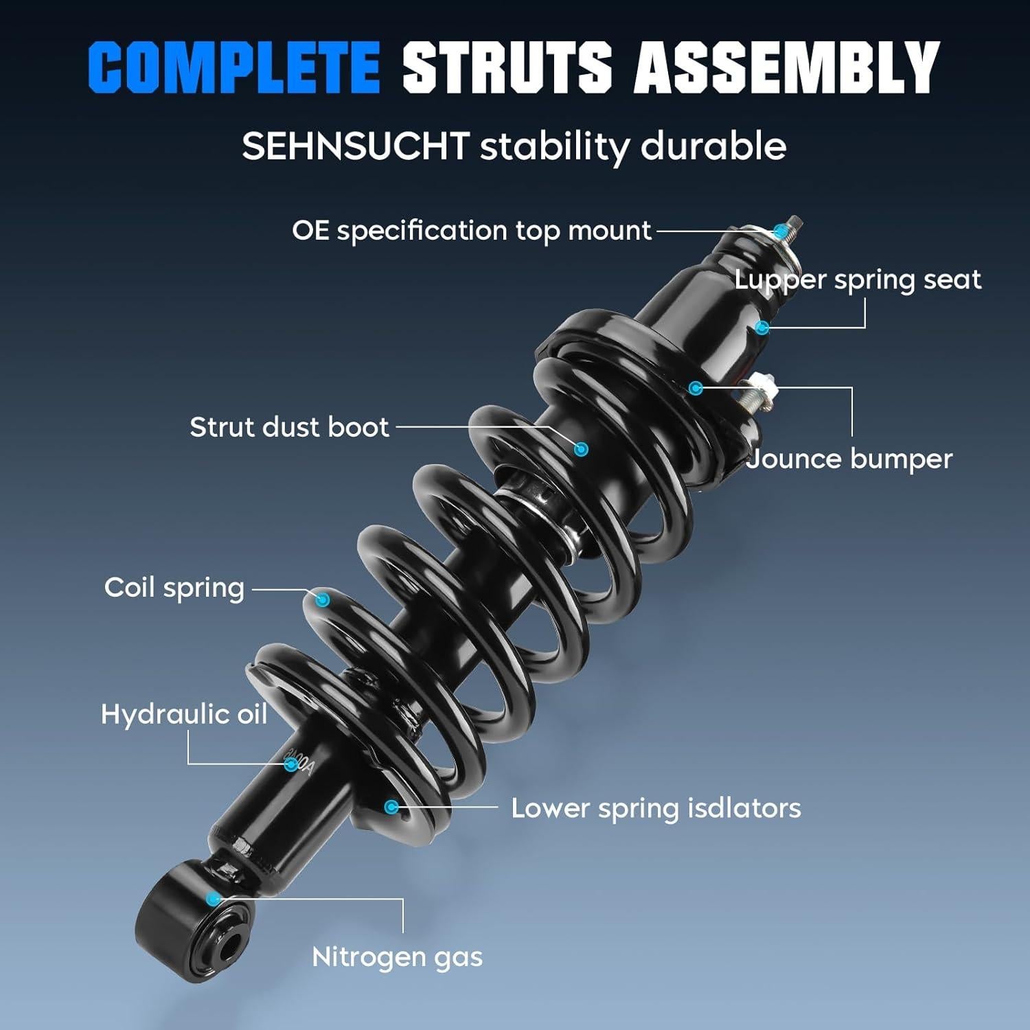 Amortiguador y Resorte Trasero SEHNSUCHT Honda CR-V 2002-2006