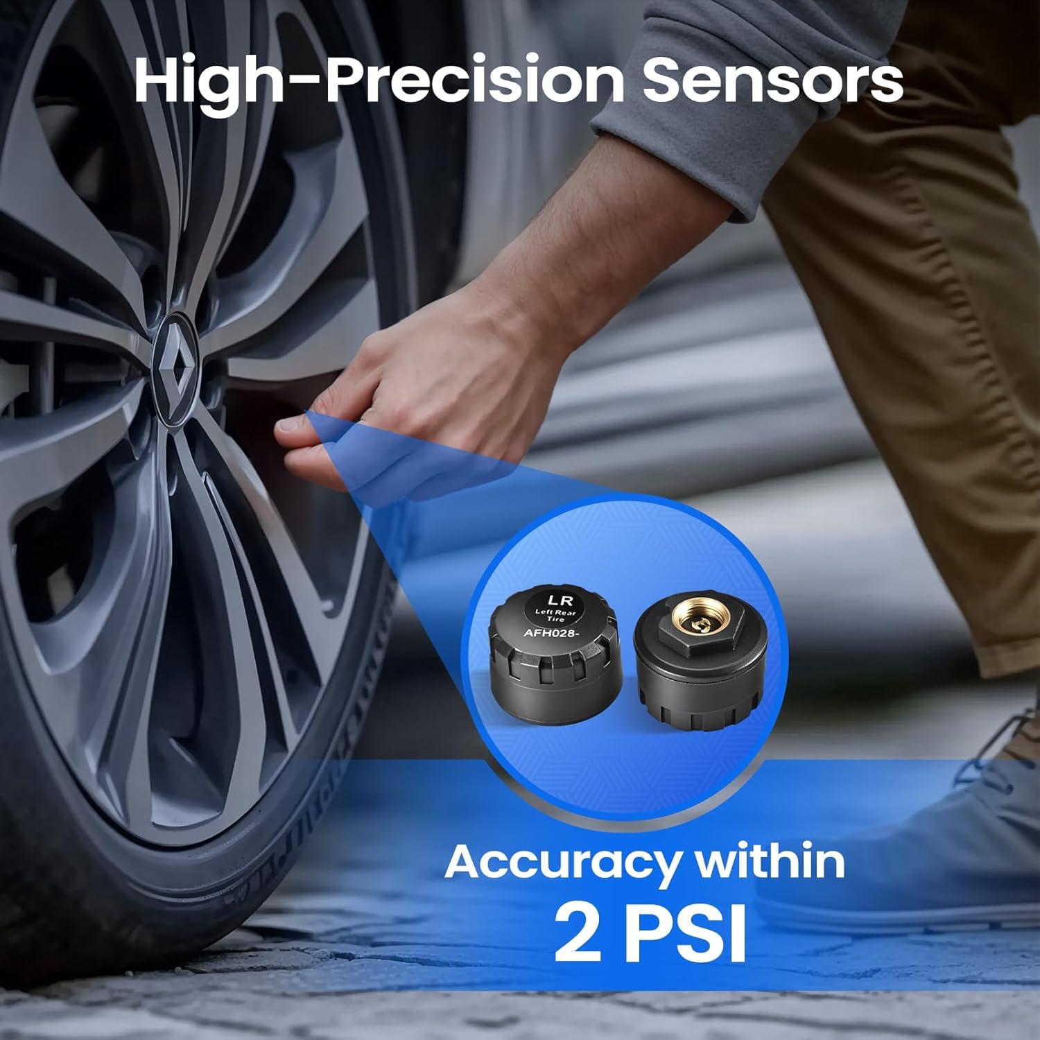 Monitoreo de Neumáticos Tymate TM8 Solar Inalámbrico 4 Sensores