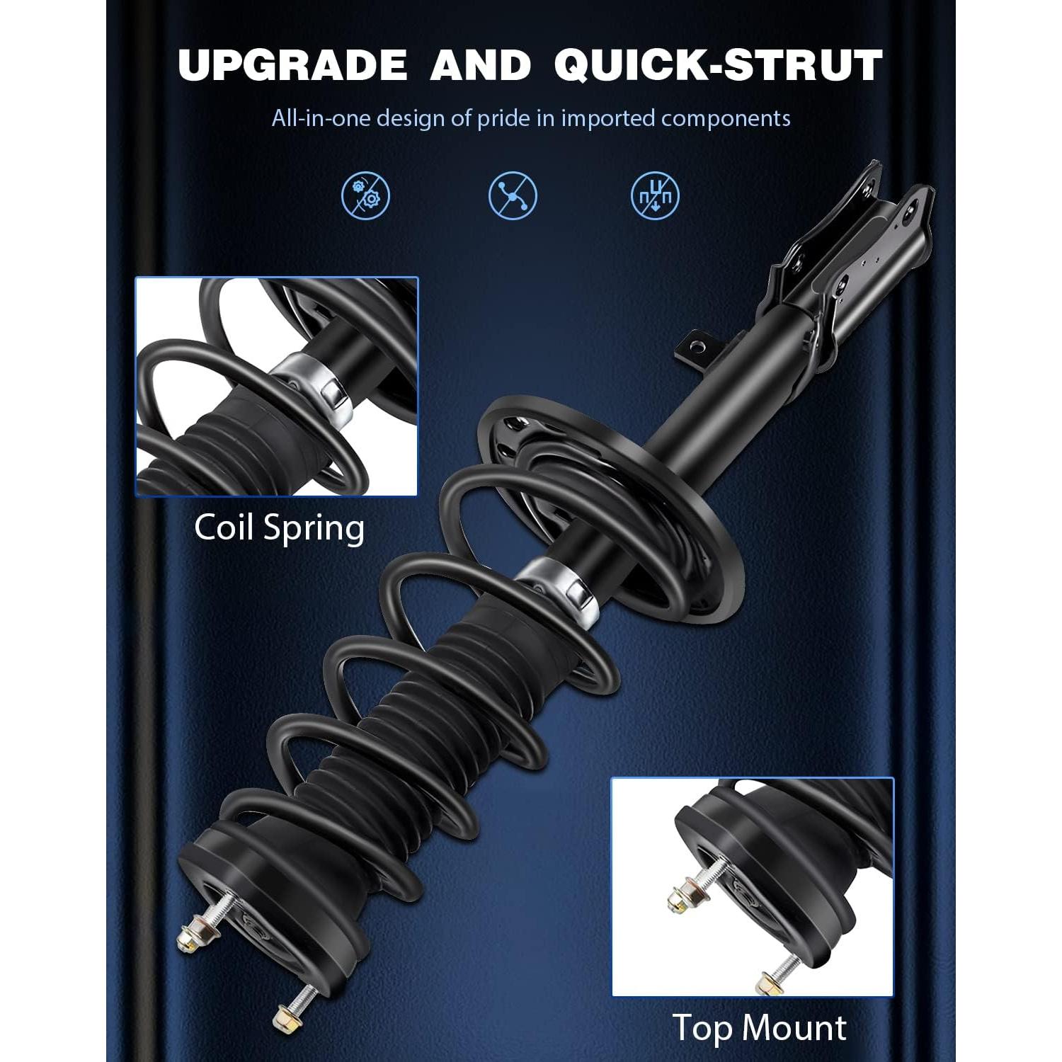 Conjunto de Struts Traseros ECCPP para Toyota Camry y Lexus ES330