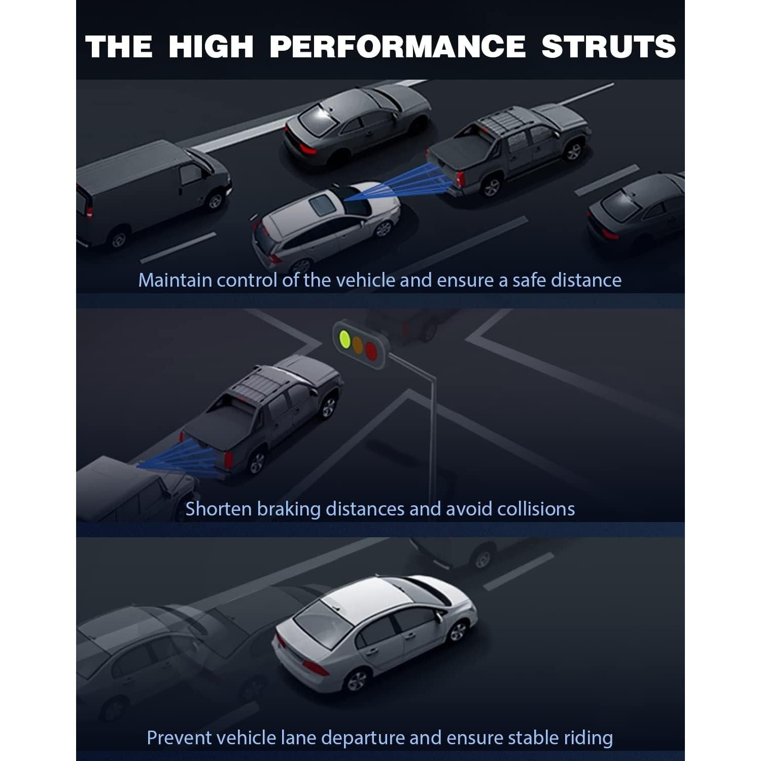Conjunto de Struts Traseros ECCPP para Toyota Camry y Lexus ES330