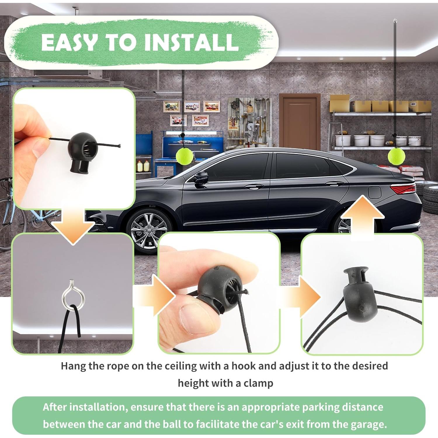 Tope de Estacionamiento Salior para Garaje 2pcs Ajustable