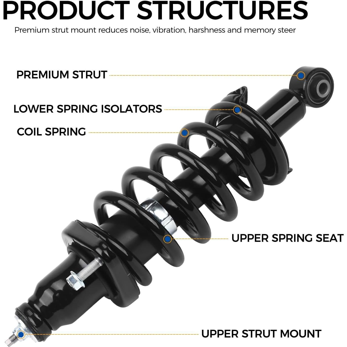 Amortiguadores Traseros PAROD 172497L 172497R para Honda CR-V 2007-2011