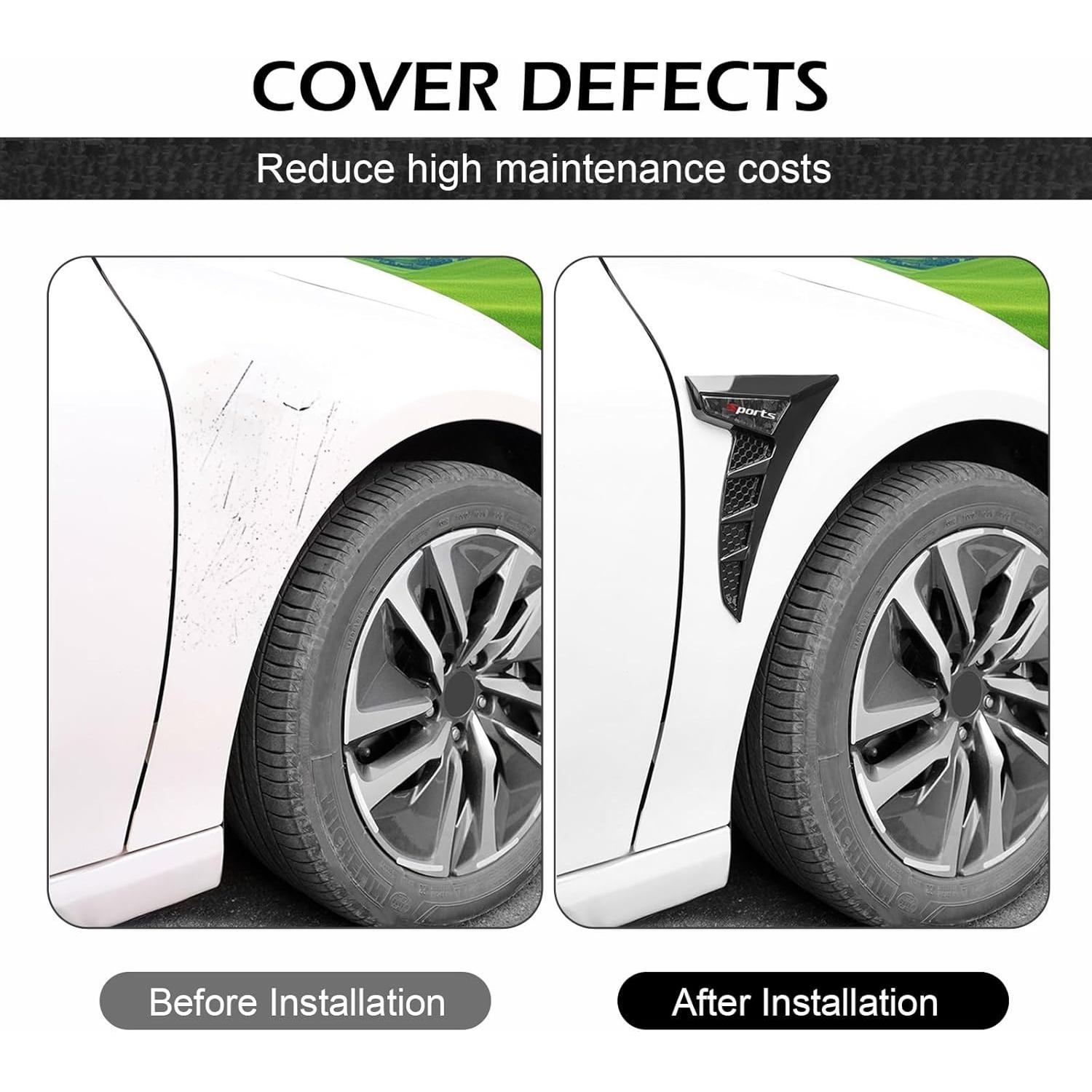 Ventilaciones Laterales de Guardabarros Arwrilt 2 PCS TPU Negro