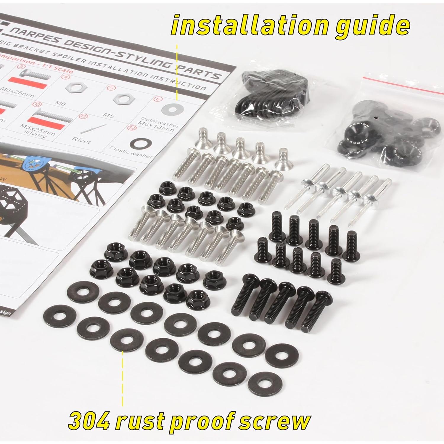 Alerón Trasero Ajustable NARPES 140 cm para Hatchbacks/SUVs
