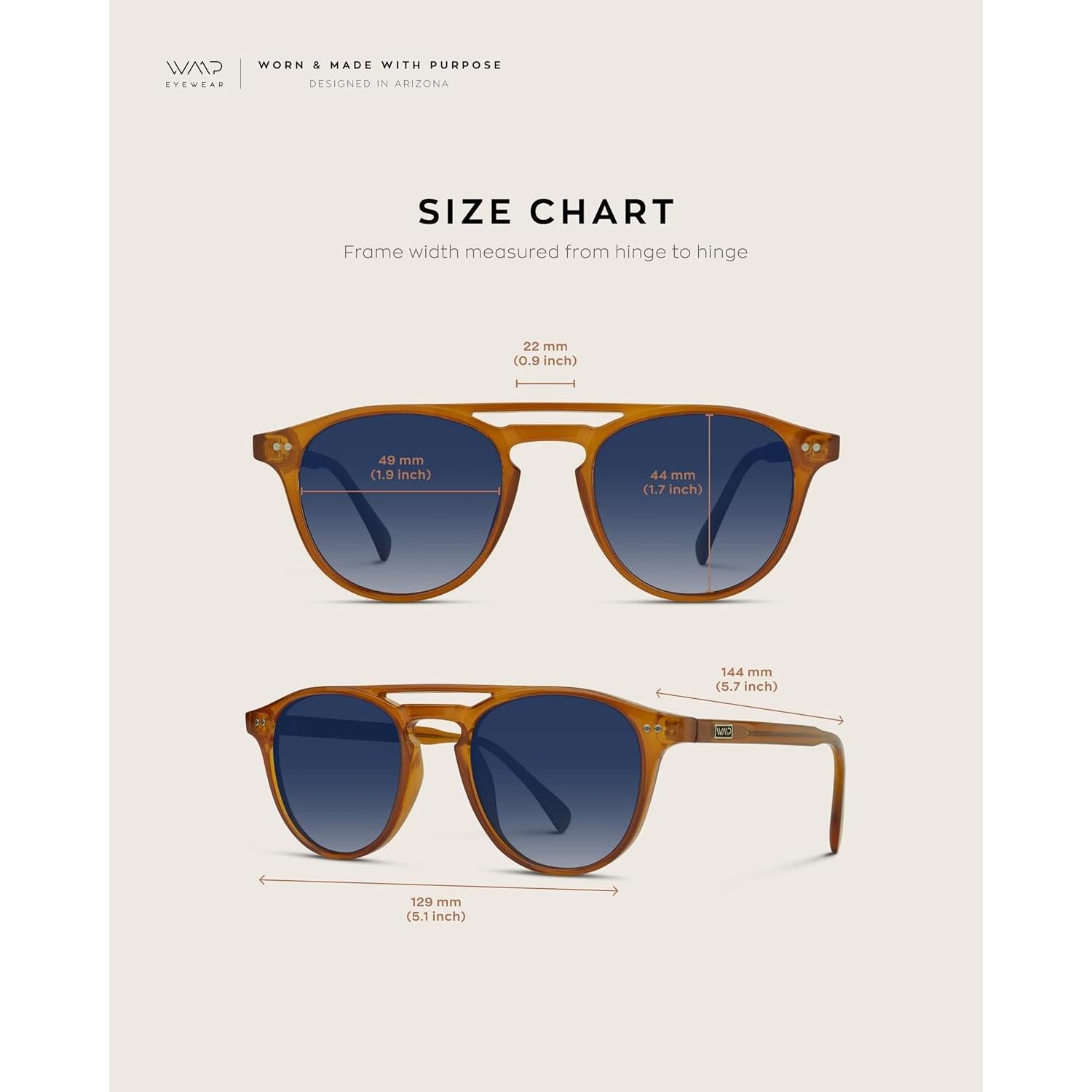 WearMe Pro - Gafas de sol cuadradas para hombres - Lentes polarizados