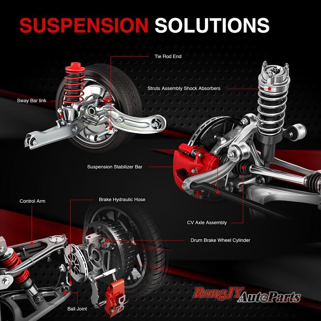 Amortiguador y Ensamblaje de Estribo Trasero Audi A5 Quattro 2008-2017