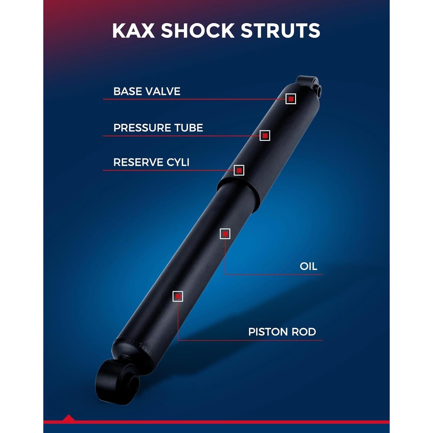 Amortiguadores Delanteros y Traseros KAX para Mazda 3 2004-2009