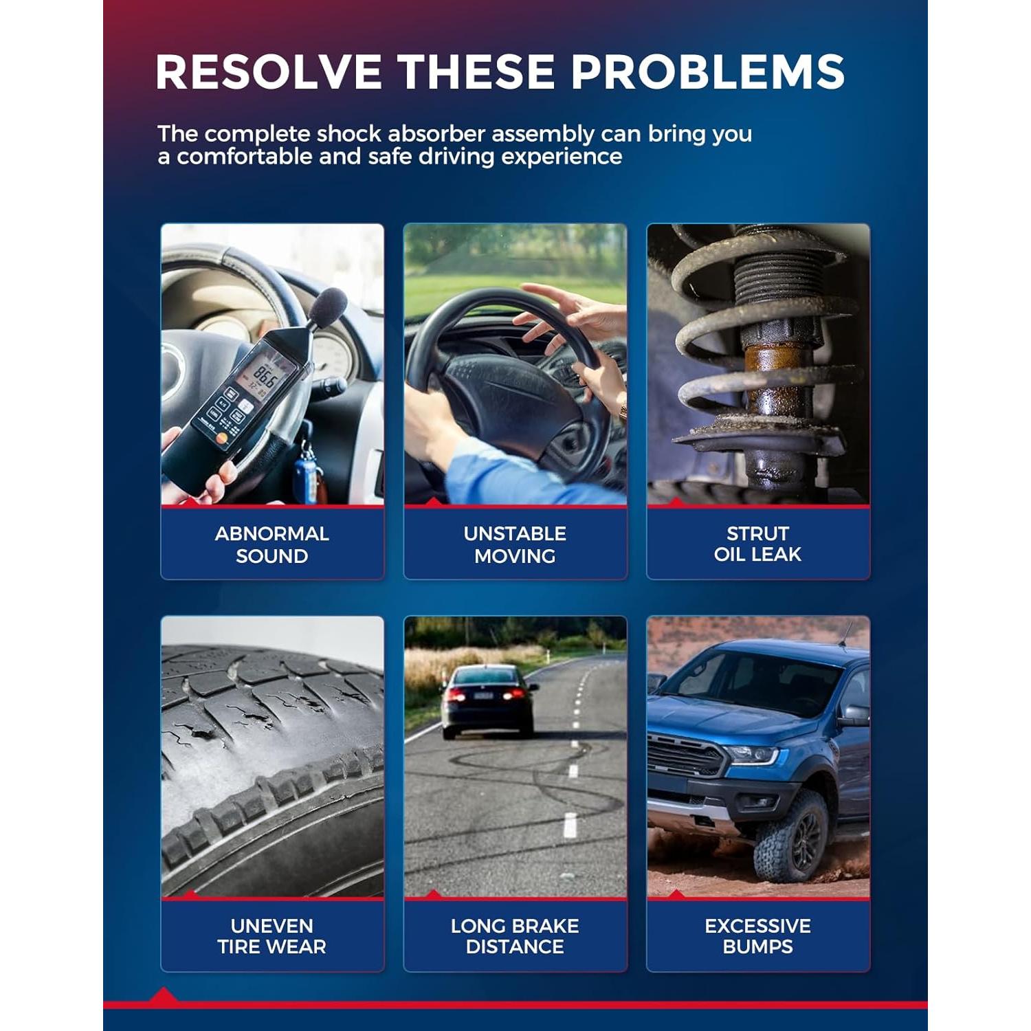 Amortiguadores Delanteros y Traseros KAX para Mazda 3 2004-2009