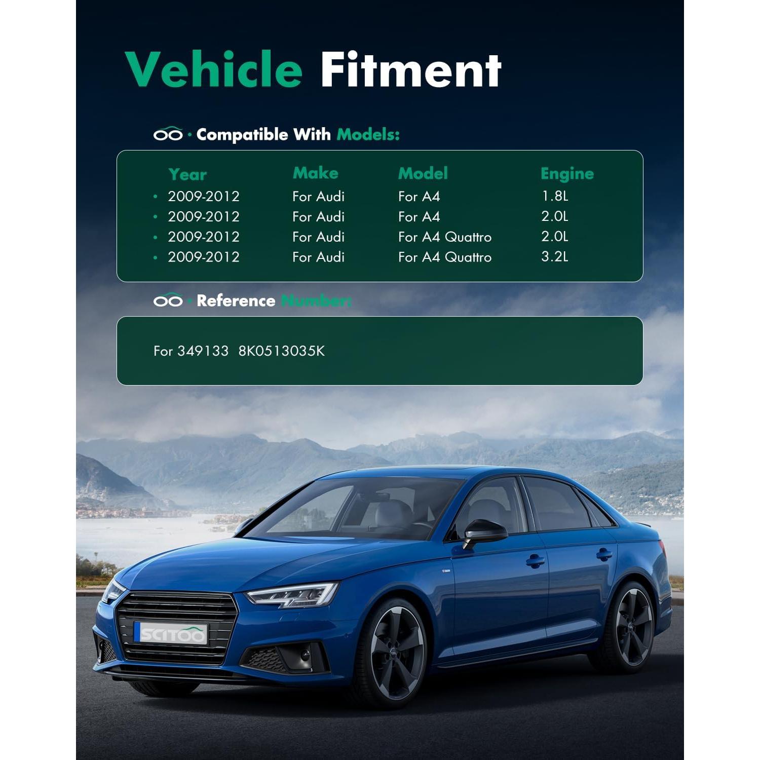 Amortiguadores Traseros SCITOO para Audi A4/A4 Quattro 2009-2012 - Juego de 2