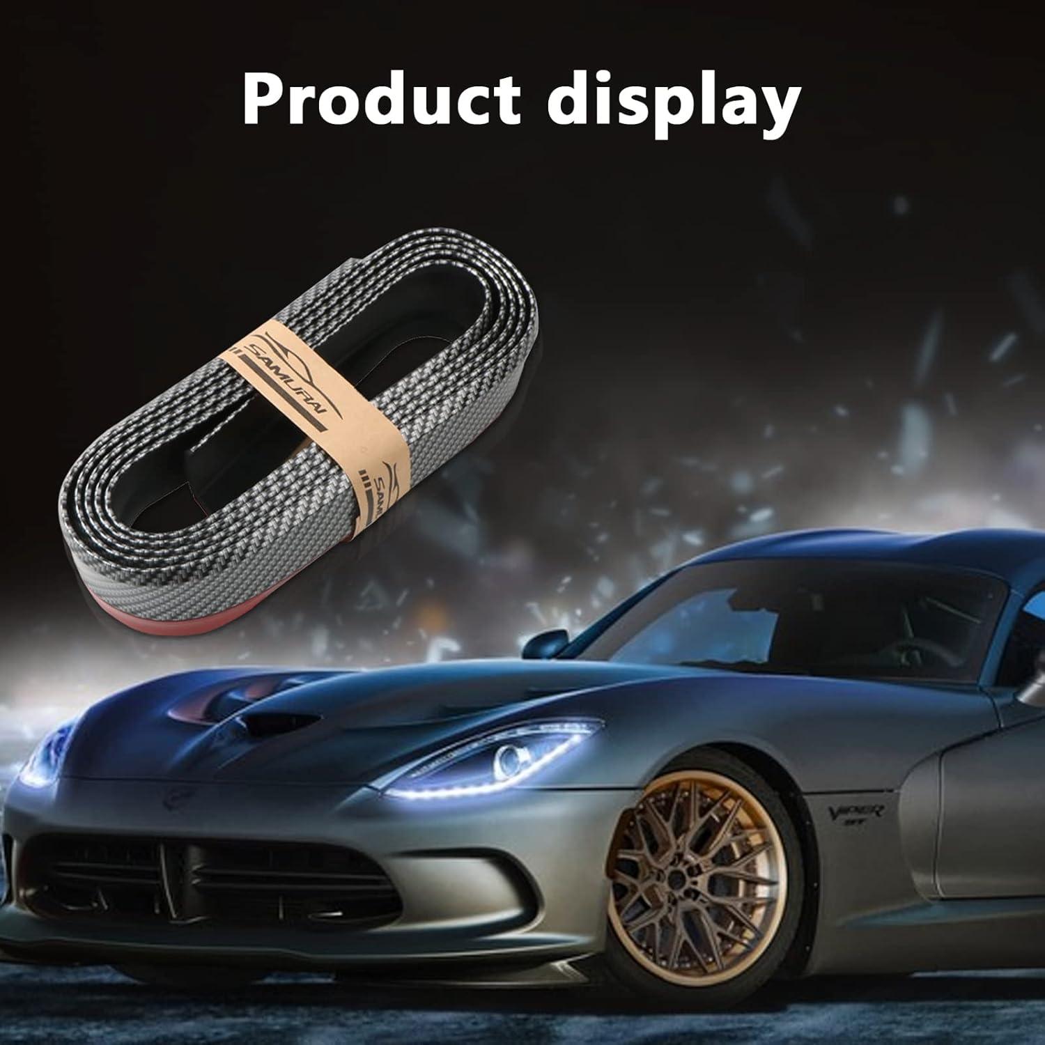 Labio de Parachoques Frontal Yonput 2.5M Fibra de Carbono Negro