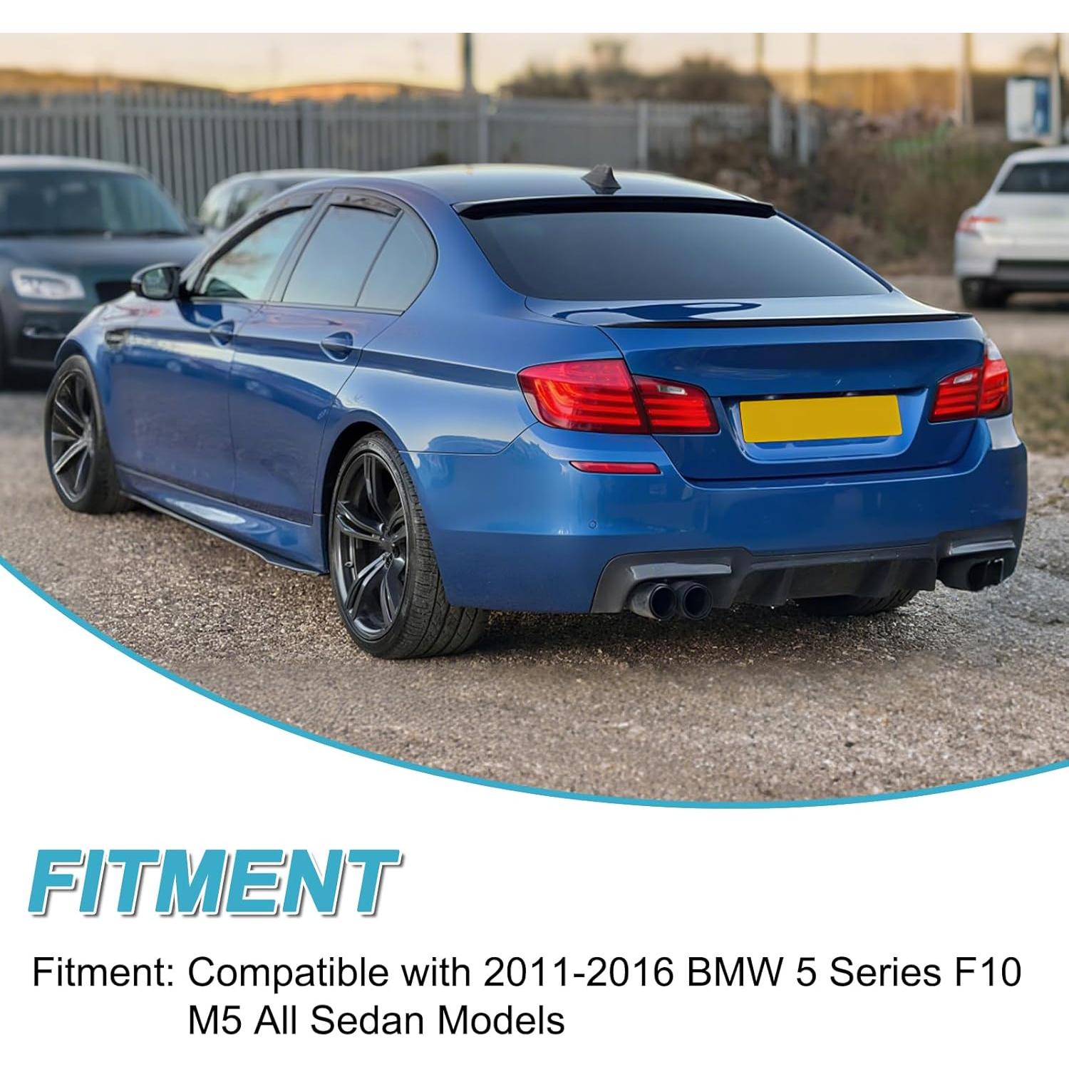 Spoiler de Techo KHK F10 Negro Brillante para BMW Serie 5 2011-2016