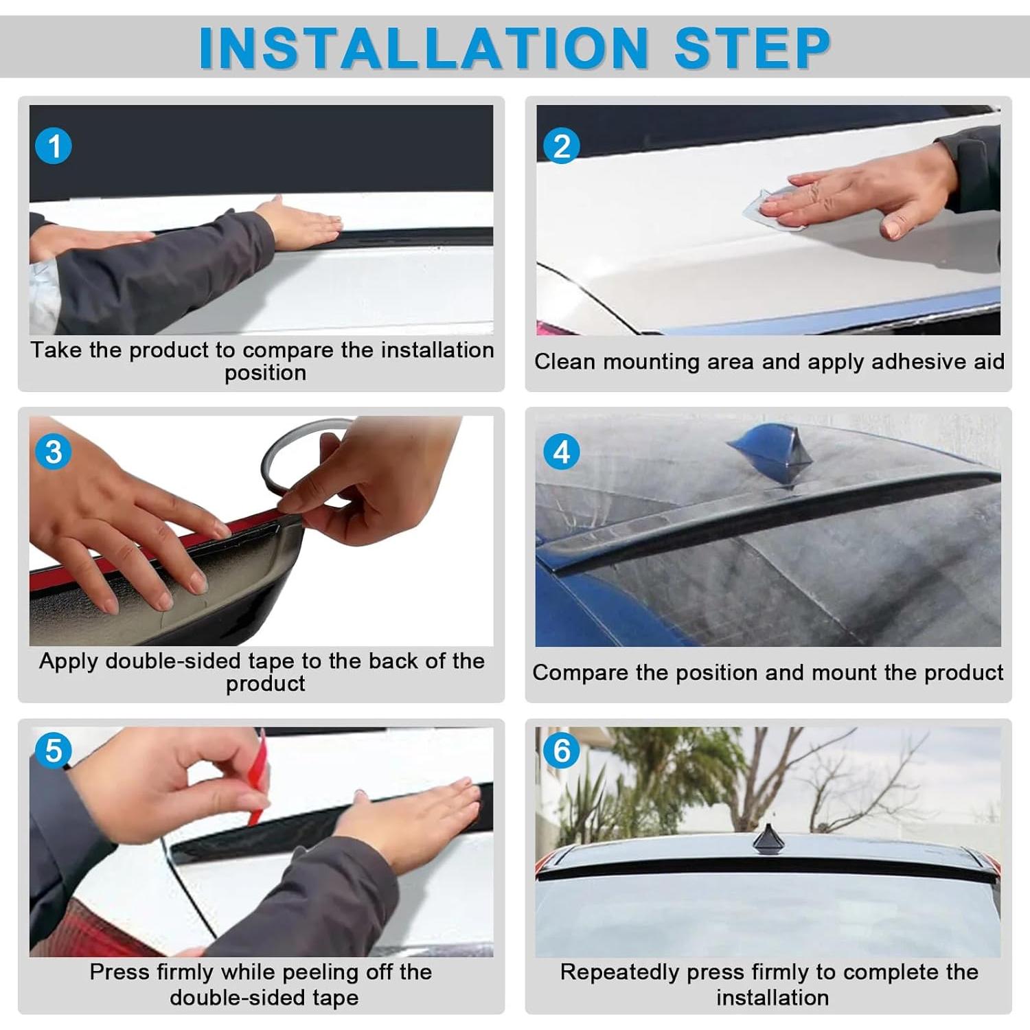 Spoiler de Techo KHK F10 Negro Brillante para BMW Serie 5 2011-2016