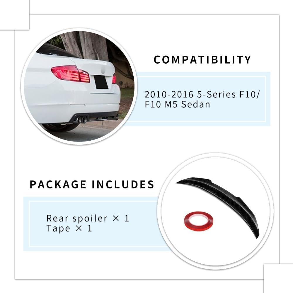 Spoiler Trasero Estilo PSM para BMW 5 Series F10 2010-2016