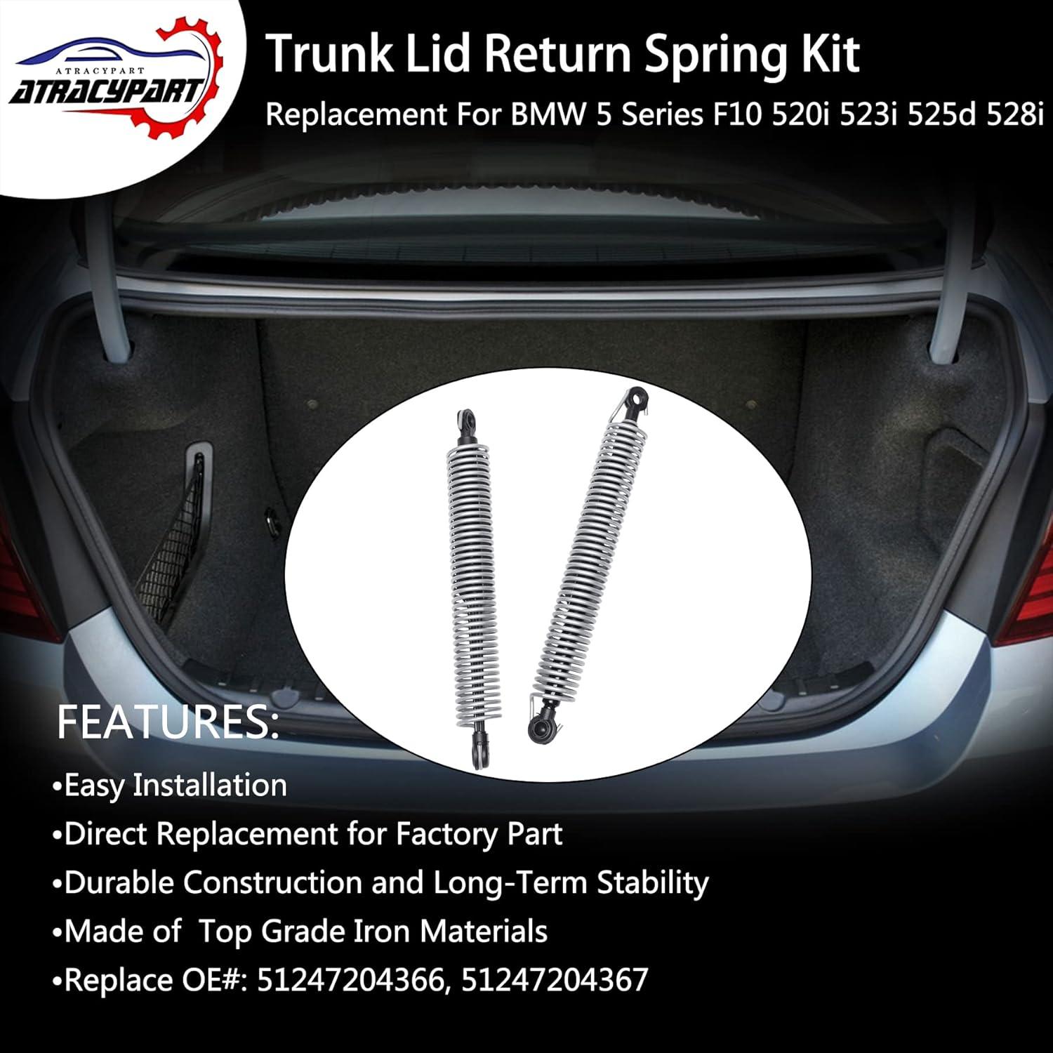 Resorte de Tensión de Tapa de Maletero BMW 528i 535i 550i 2011-2016