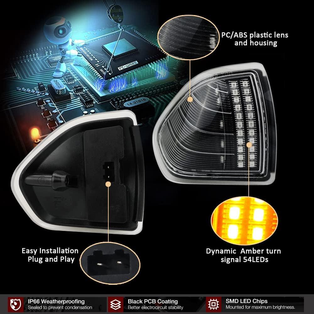 Luces de Espejo Lateral LED D-Lumina para Dodge Ram 2010-2018