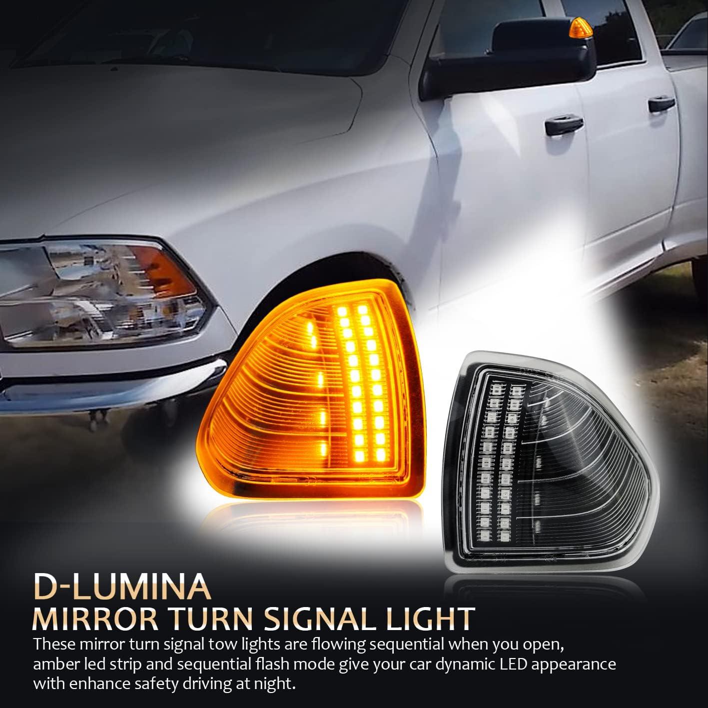 Luces de Espejo Lateral LED D-Lumina para Dodge Ram 2010-2018