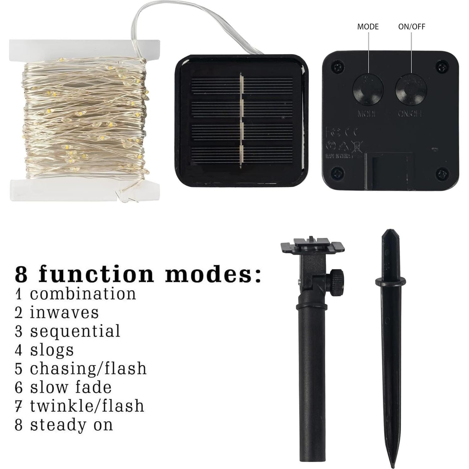 Luces de Cadena Solares Dazzle Bright 2 Paquete 12m 240LED