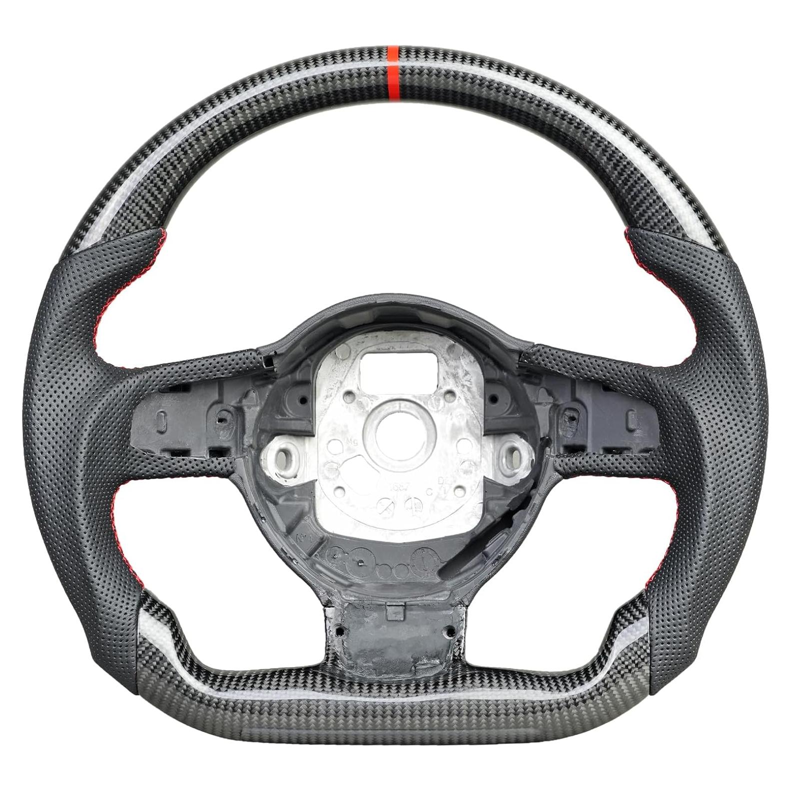 Volante de fibra de carbono OHC MOTORS para Audi R8/RS3/RS6/TT