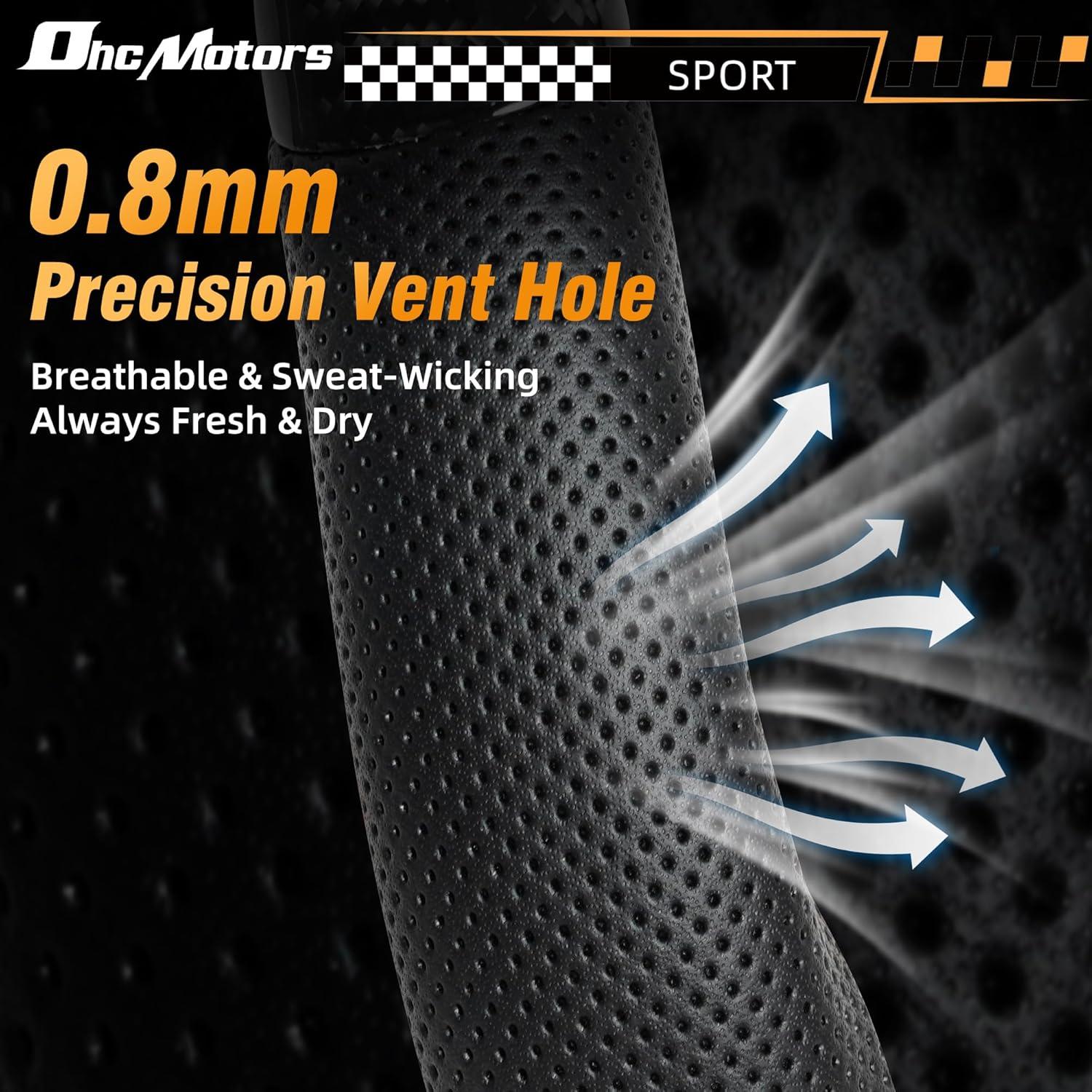 Volante de fibra de carbono OHC MOTORS para Audi R8/RS3/RS6/TT