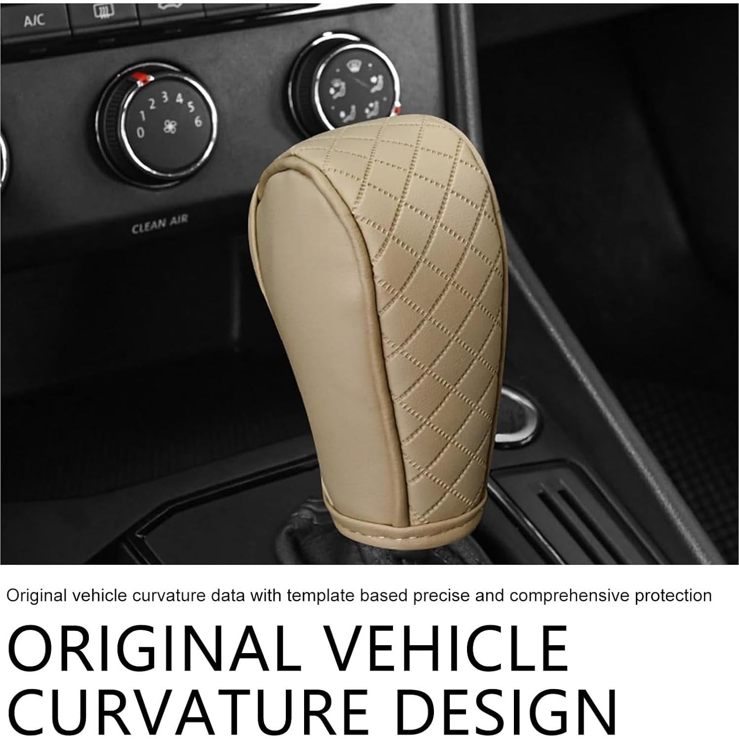 Cubierta de palanca de cambios Diamall Beige 1 PC Antideslizante