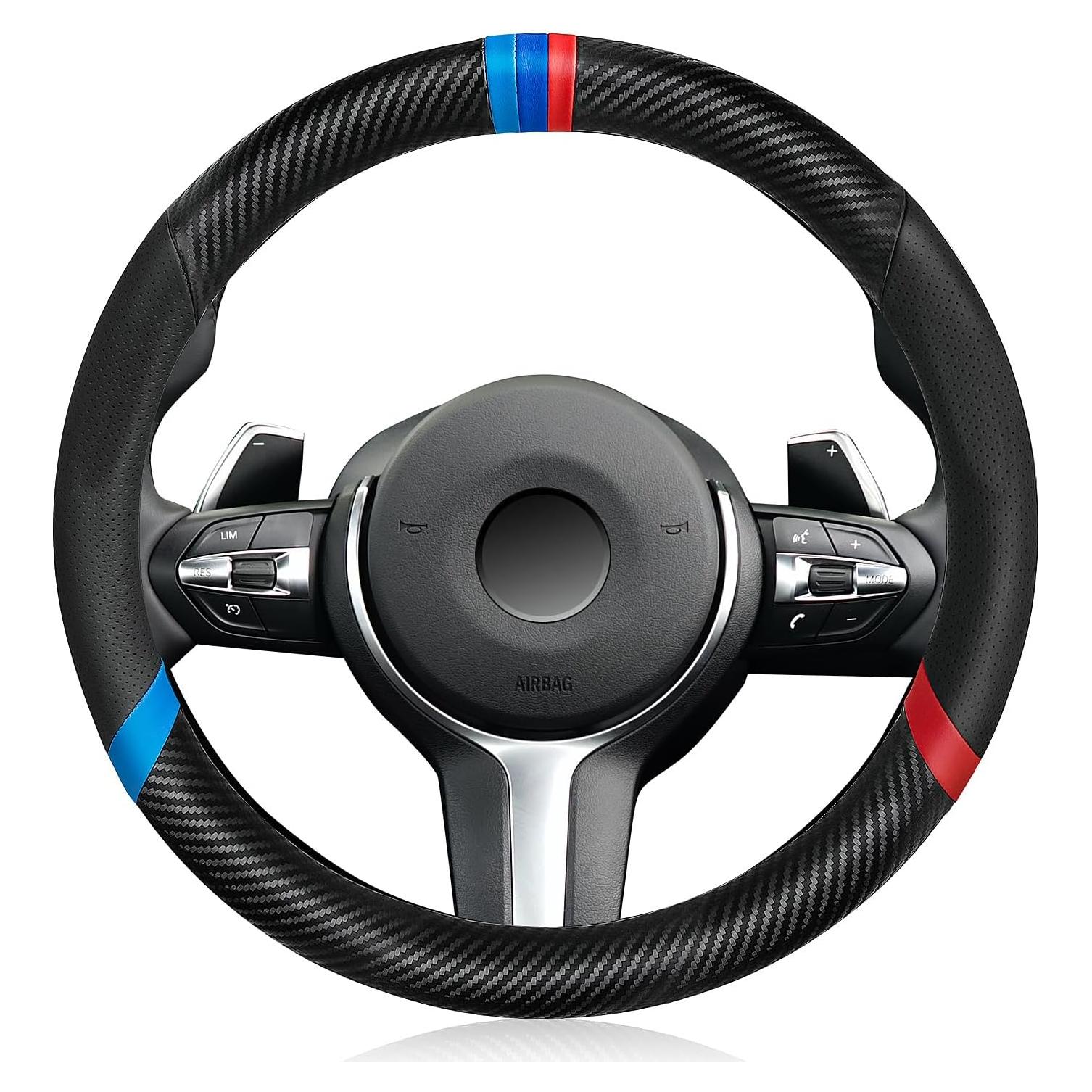 Cubierta de Volante YUYOOOSEN 38 cm Antideslizante Negra