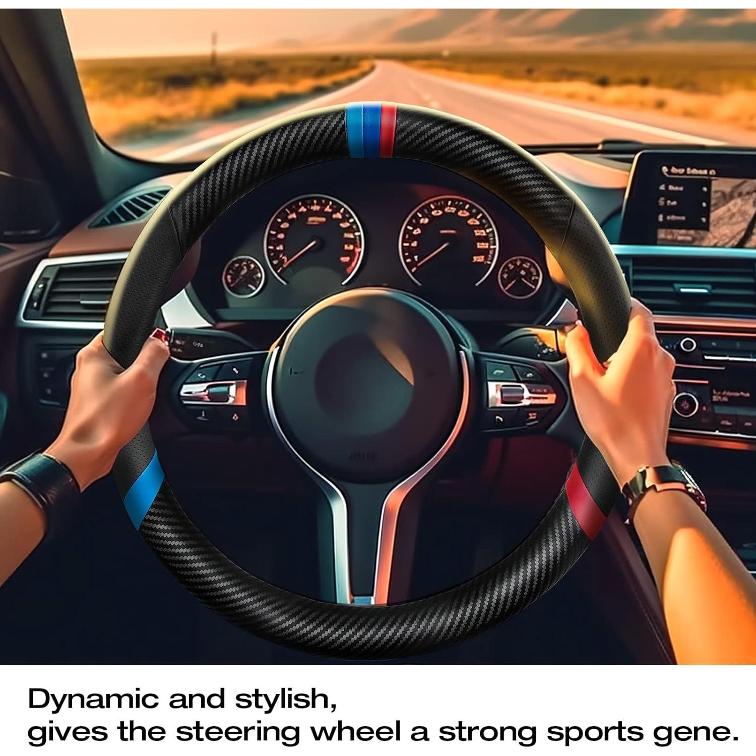 Cubierta de Volante YUYOOOSEN 38 cm Antideslizante Negra