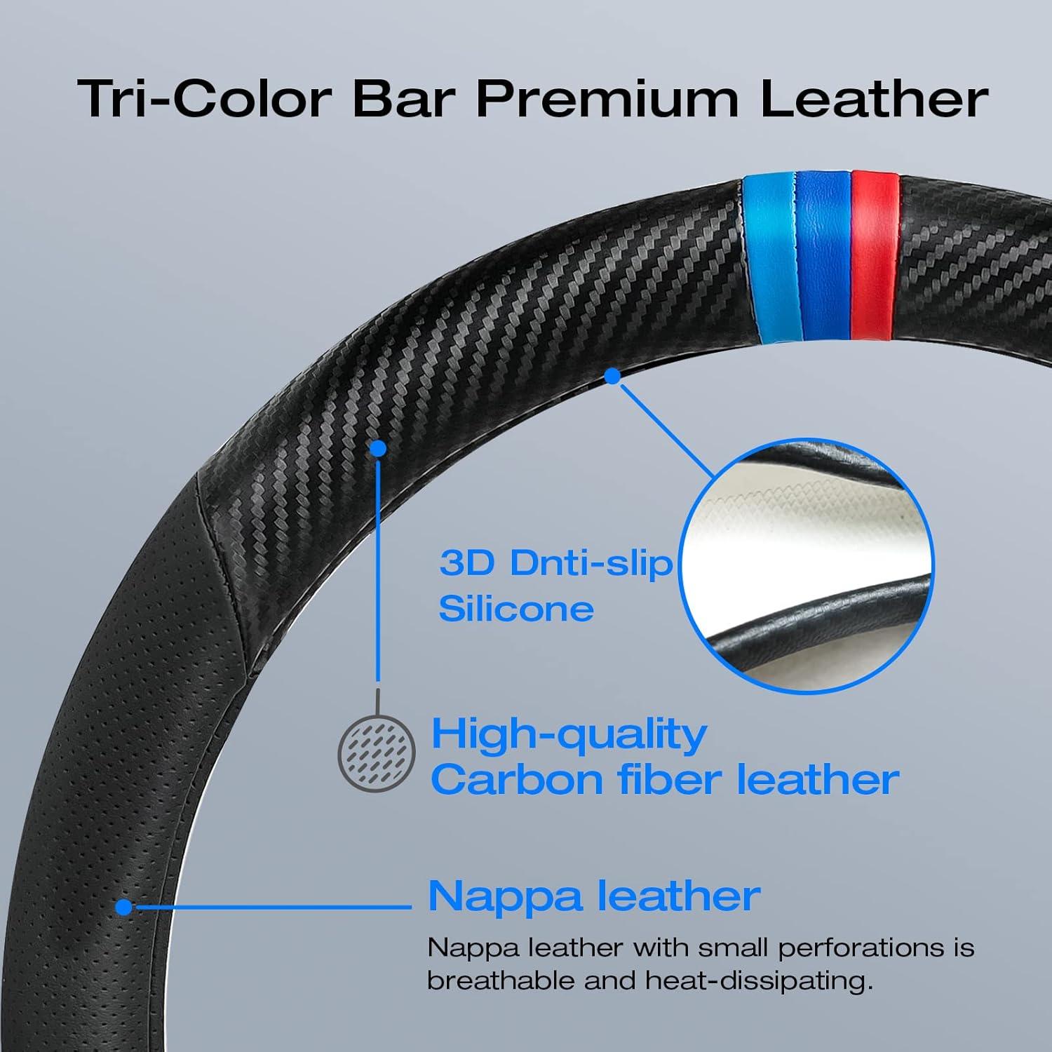 Cubierta de Volante YUYOOOSEN 38 cm Antideslizante Negra