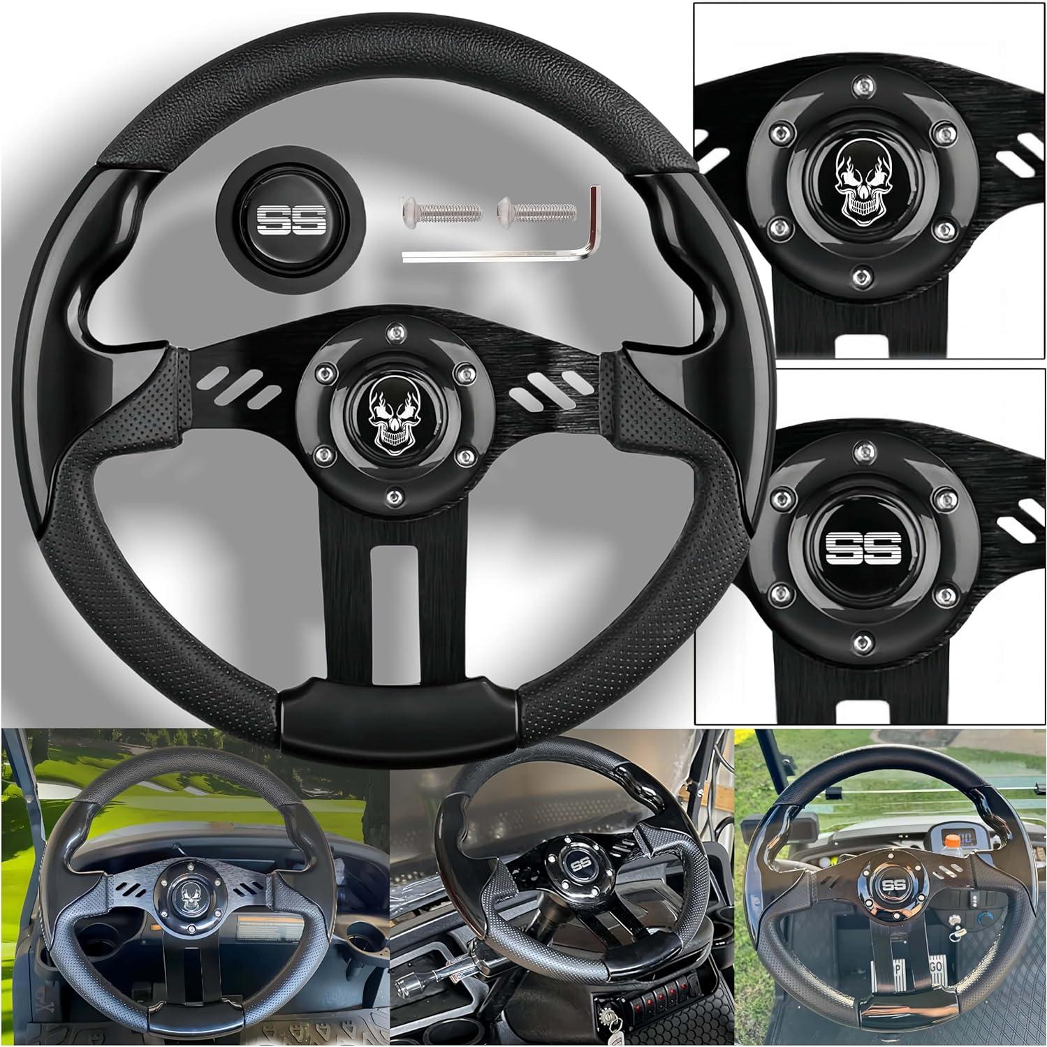 Volante de Carrito de Golf WUKO HUNT 12.5" Ajuste Universal