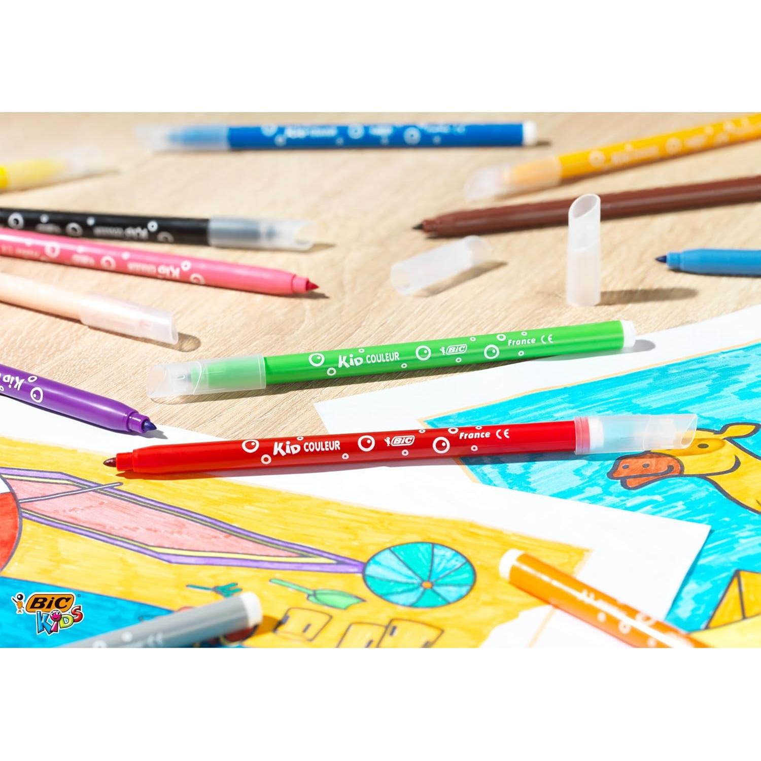 Rotuladores BIC Kids Kid Couleur 18 Colores Lavables