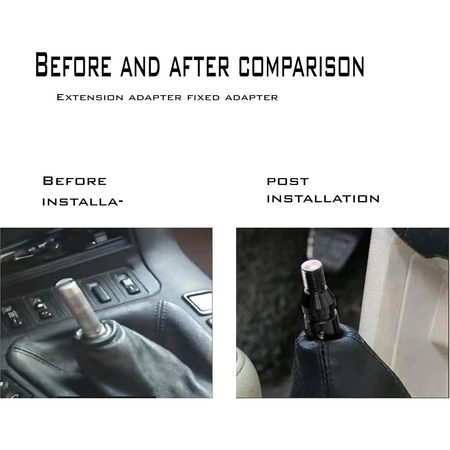 Adaptador de Perilla de Cambio Luminuti Universal Aluminio Negro