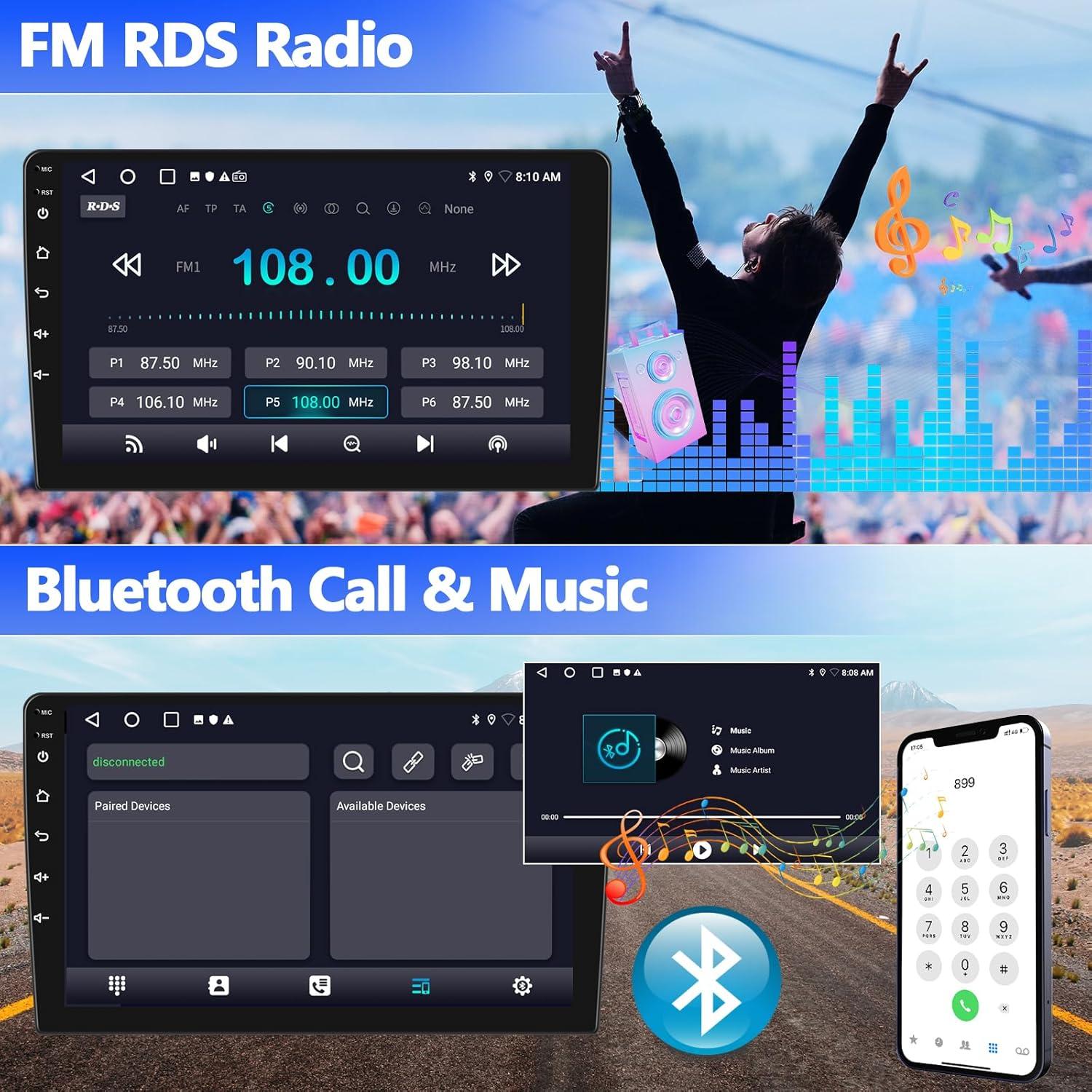 Radio de Coche Android SIXWIN 9" para Ford Fiesta 2009-2014