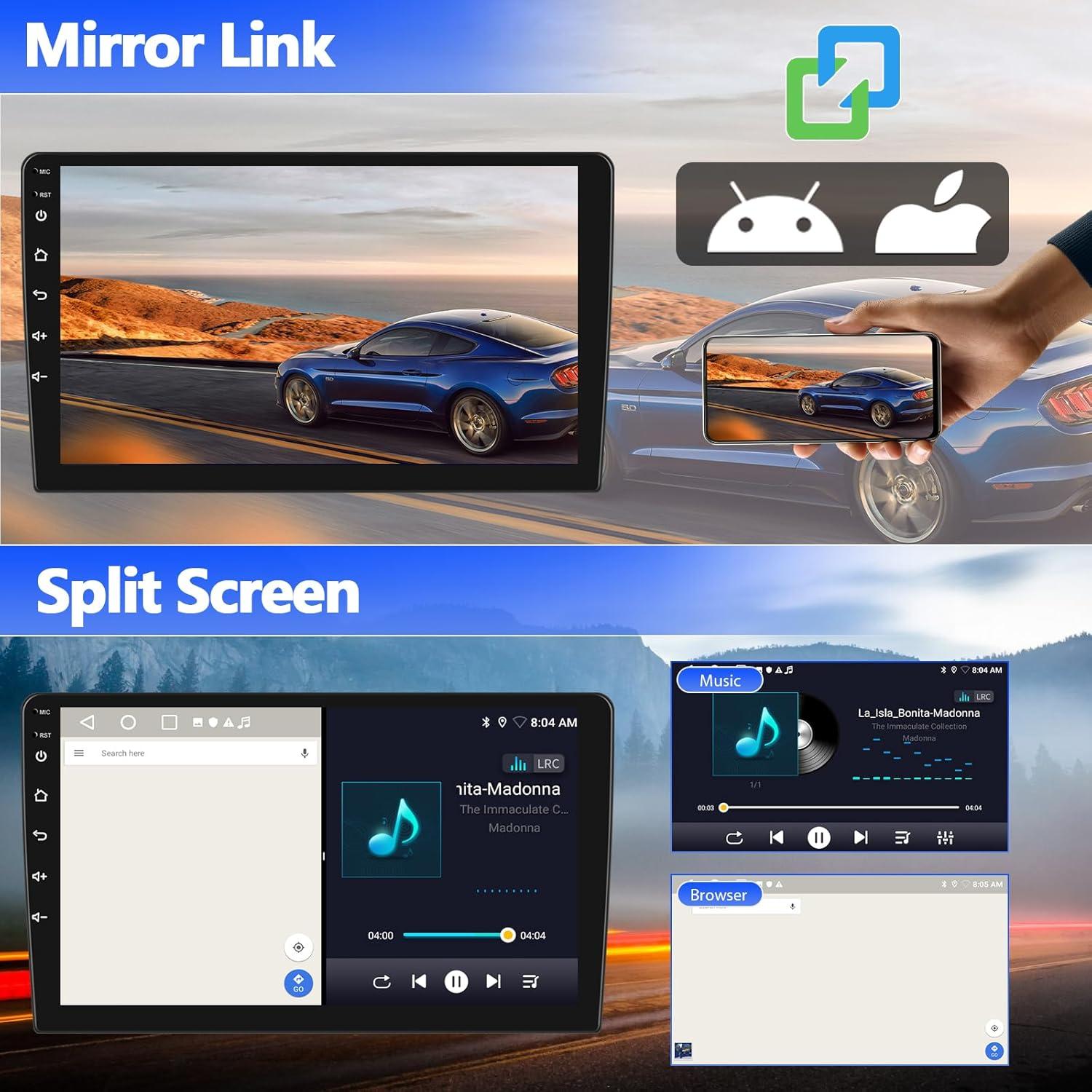 Radio de Coche Android SIXWIN 9" para Ford Fiesta 2009-2014