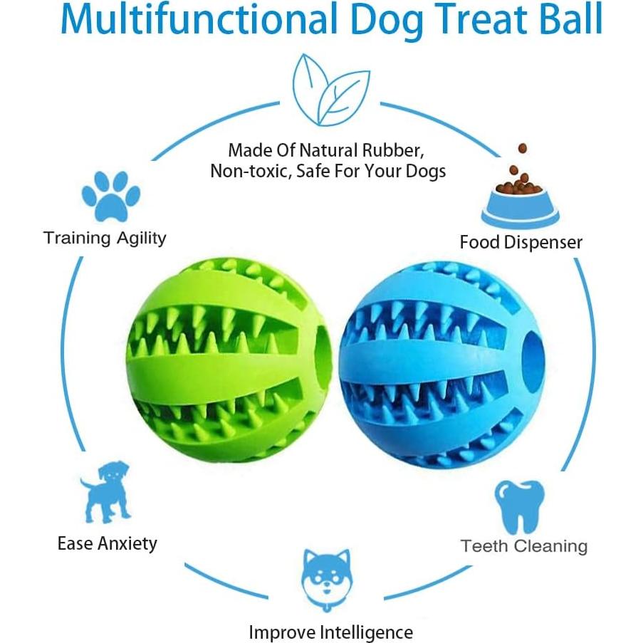 Pelota de Juguete para Perros Hangzhou 2 Unidades Verde y Azul