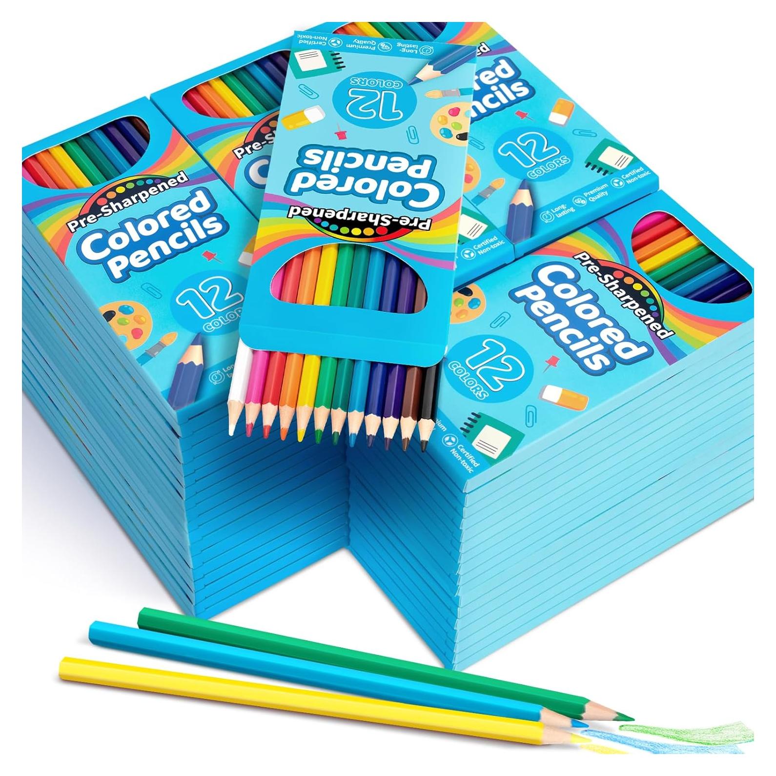 Paquete de 864 Lápices de Colores Jyusmile 12 Colores