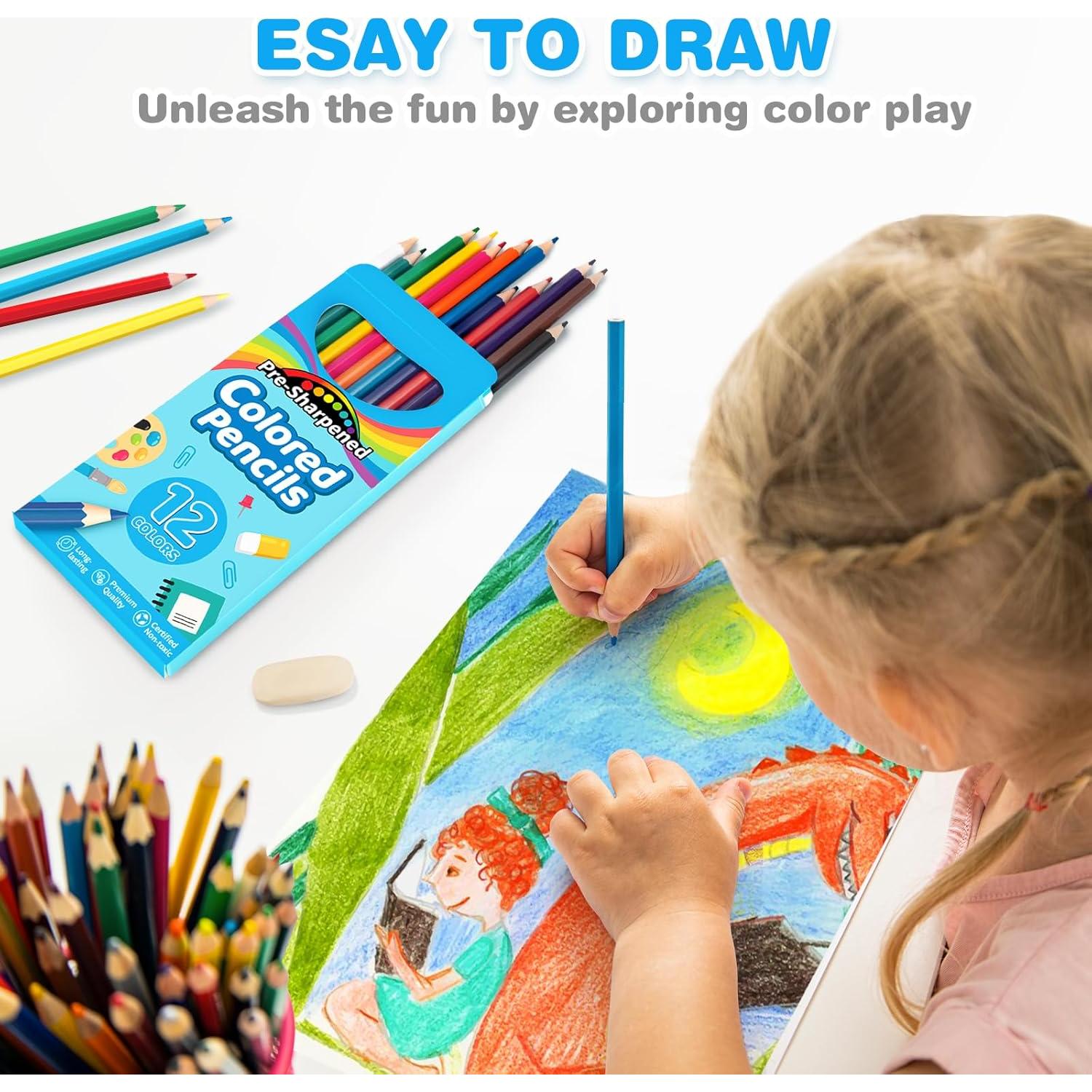 Paquete de 864 Lápices de Colores Jyusmile 12 Colores