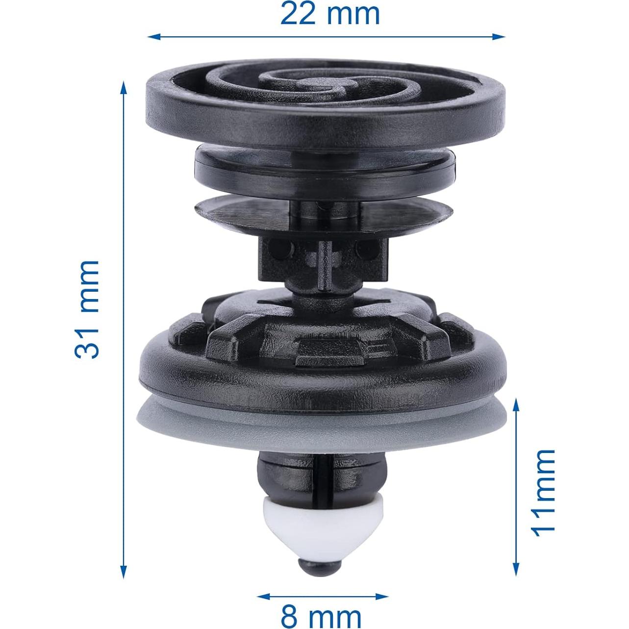 Retenedor de Panel de Recorte OAUTOO 15PCS para Audi y VW