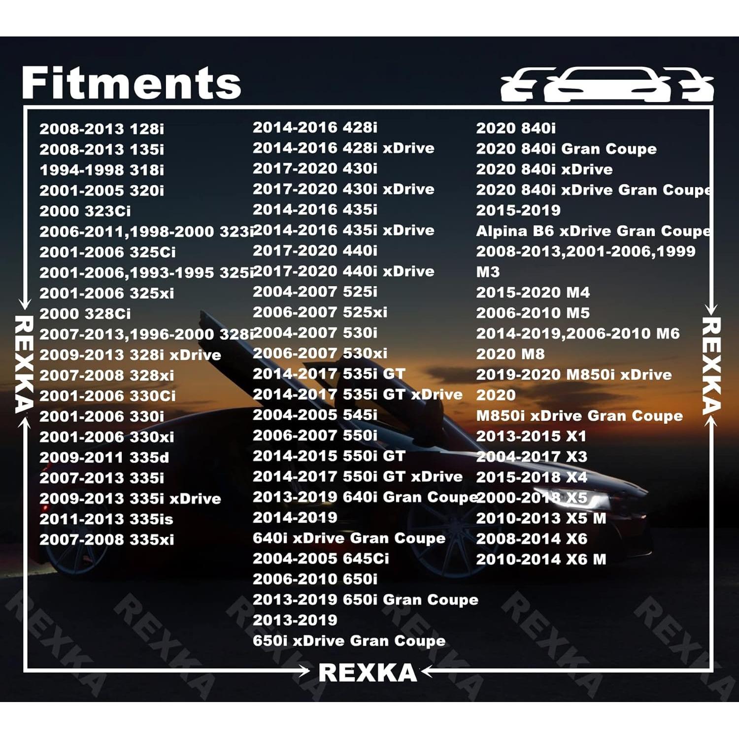 Clips de Retención de Panel de Puerta Rexka 10pcs para BMW