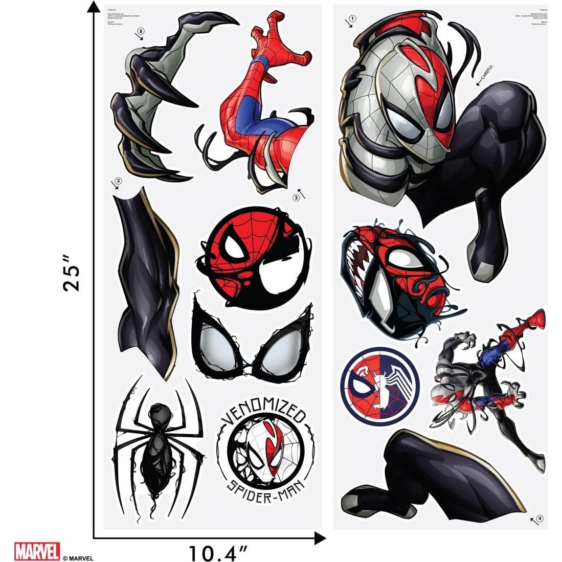 Calcomanía de Pared Spider-Man Venomizado - Wall Palz 68.58 cm