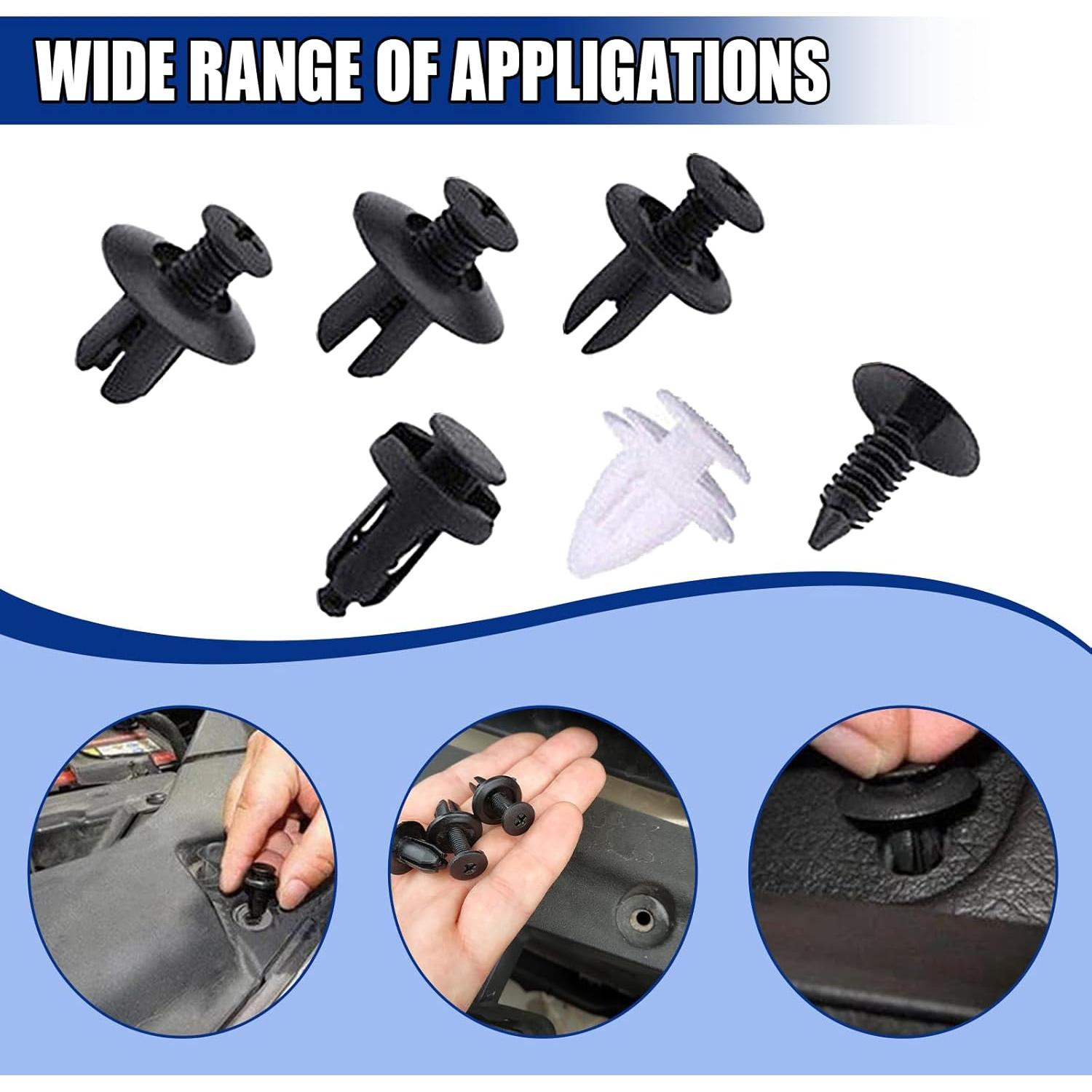 100 Clips de Retención para Parachoques GAOLAOSY - Plástico