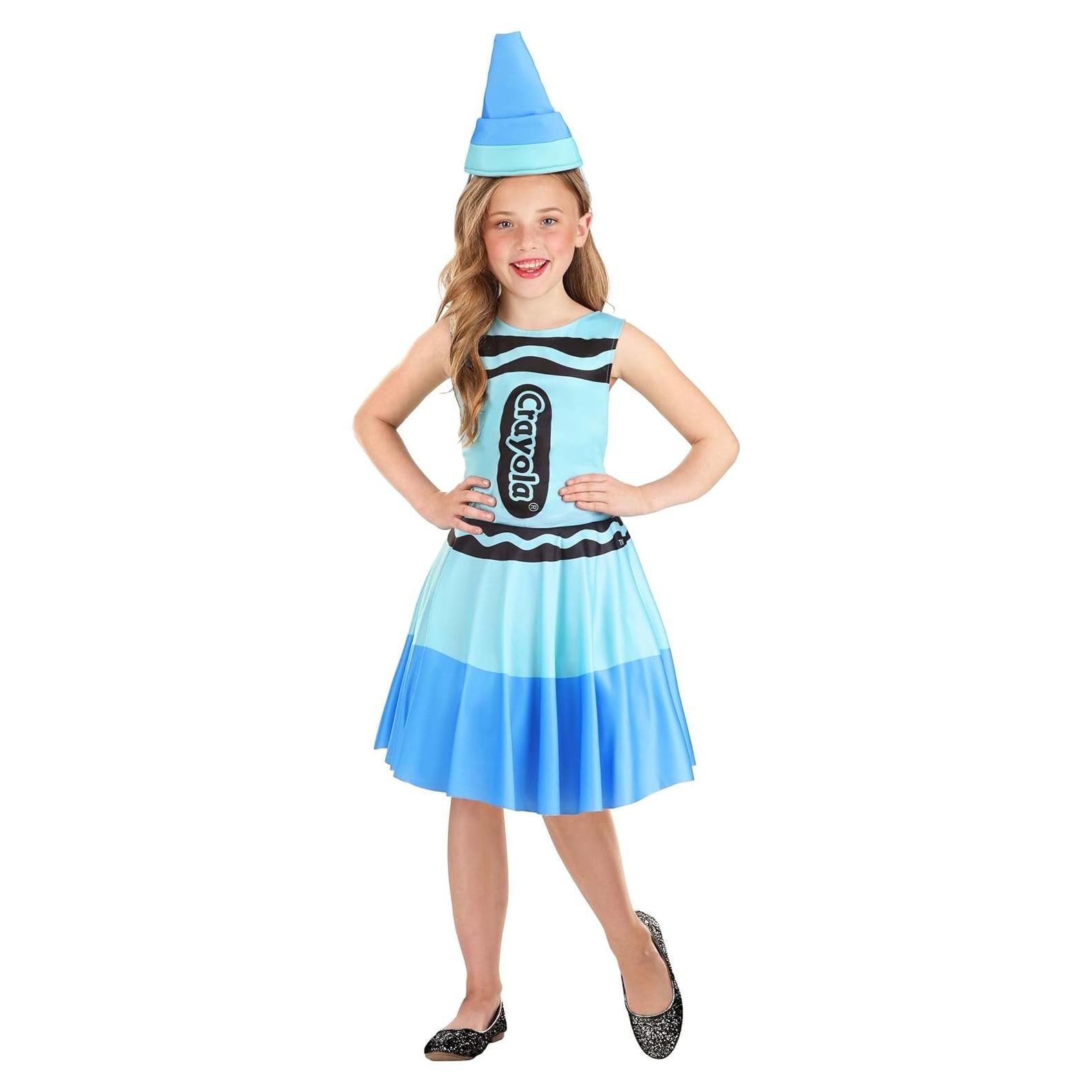 Disfraz de Crayón Azul Fun Costumes para Niños - Talla Grande