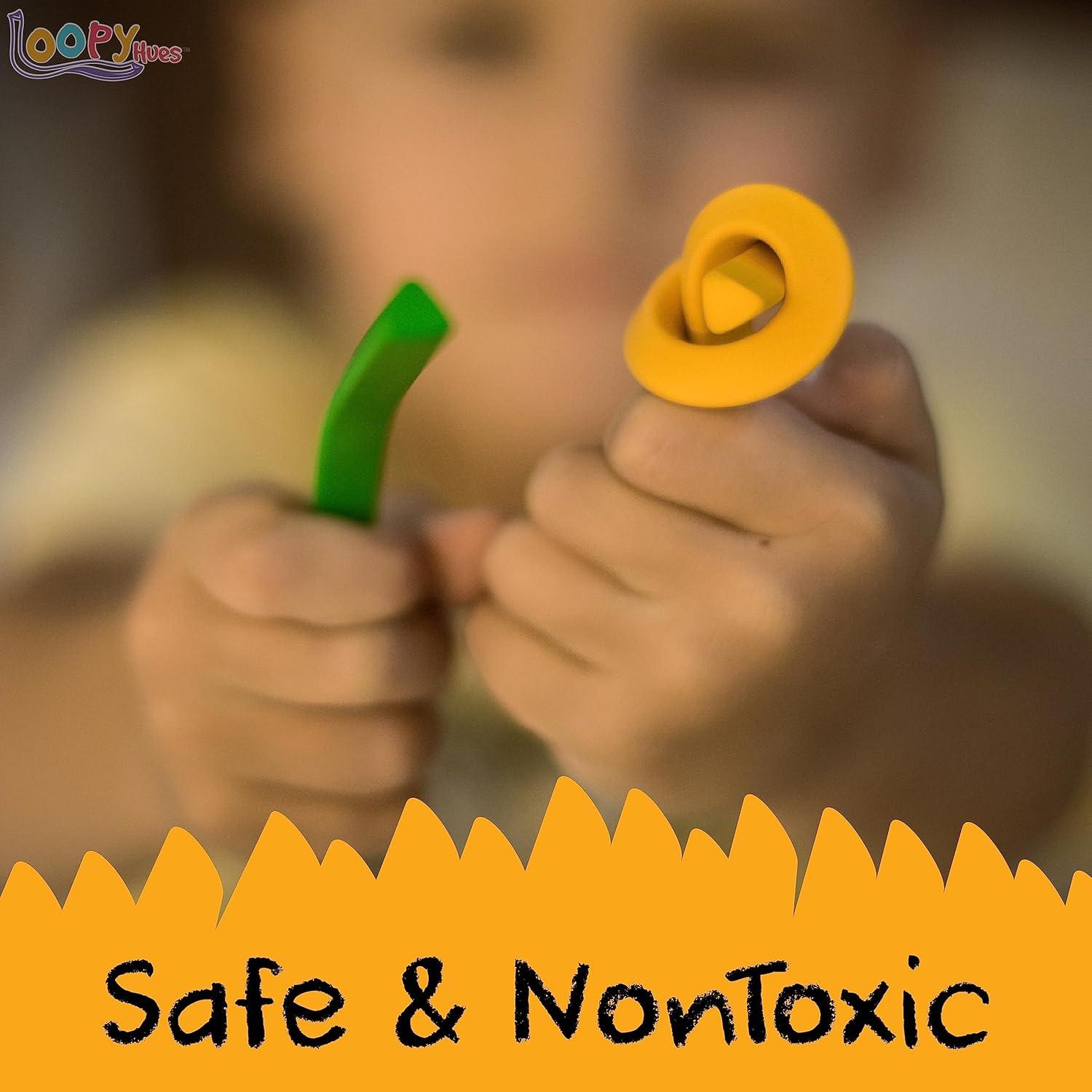 Crayones Flexibles Loopy Hues 6 Paquete Triángulos Colores