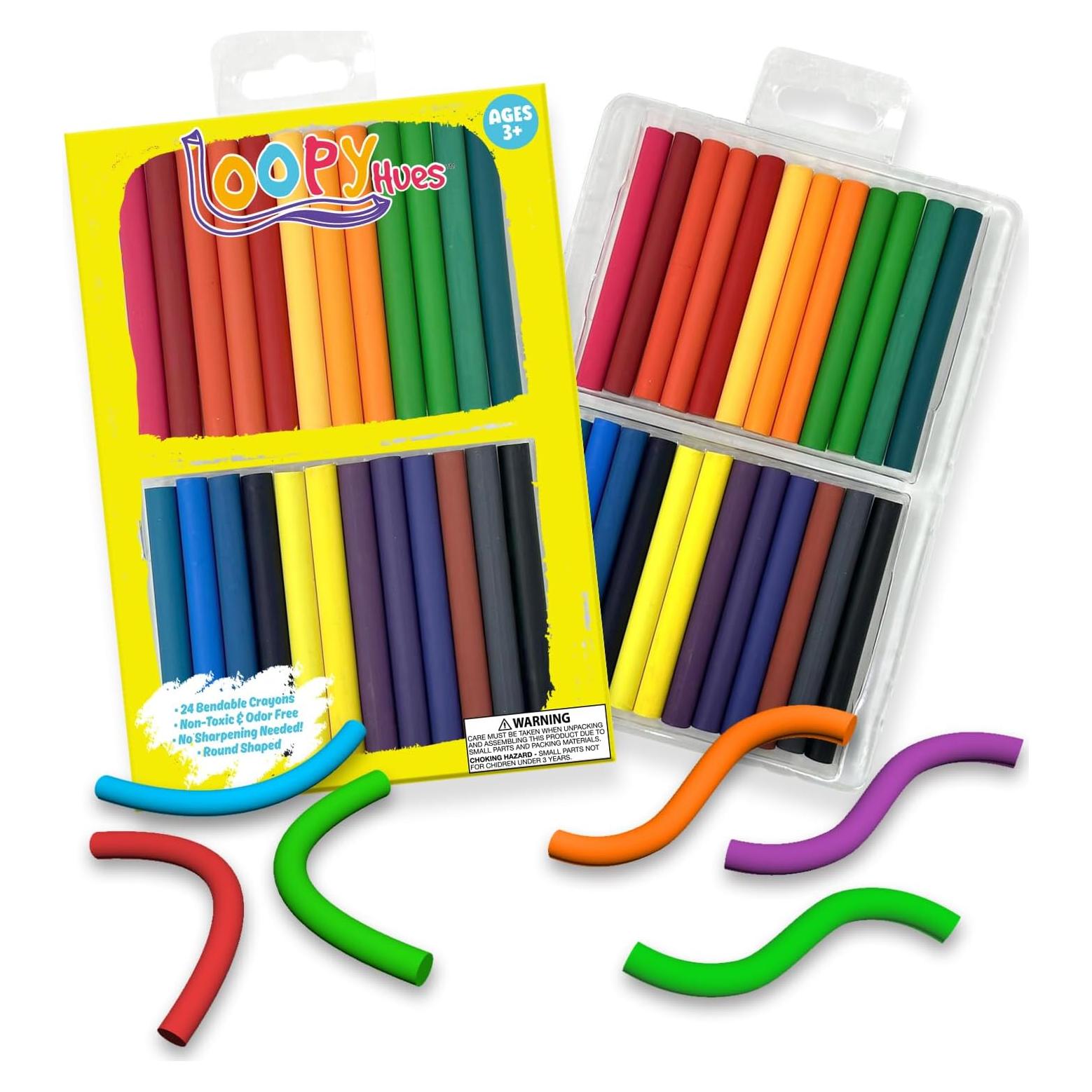 Crayones Flexibles Loopy Hues 24 Colores Variados