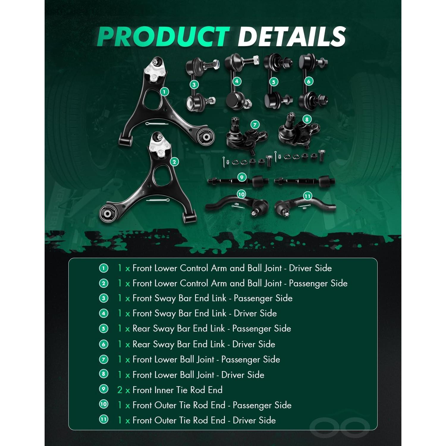 Kit de Suspensión SCITOO para Honda Civic 2006-2011