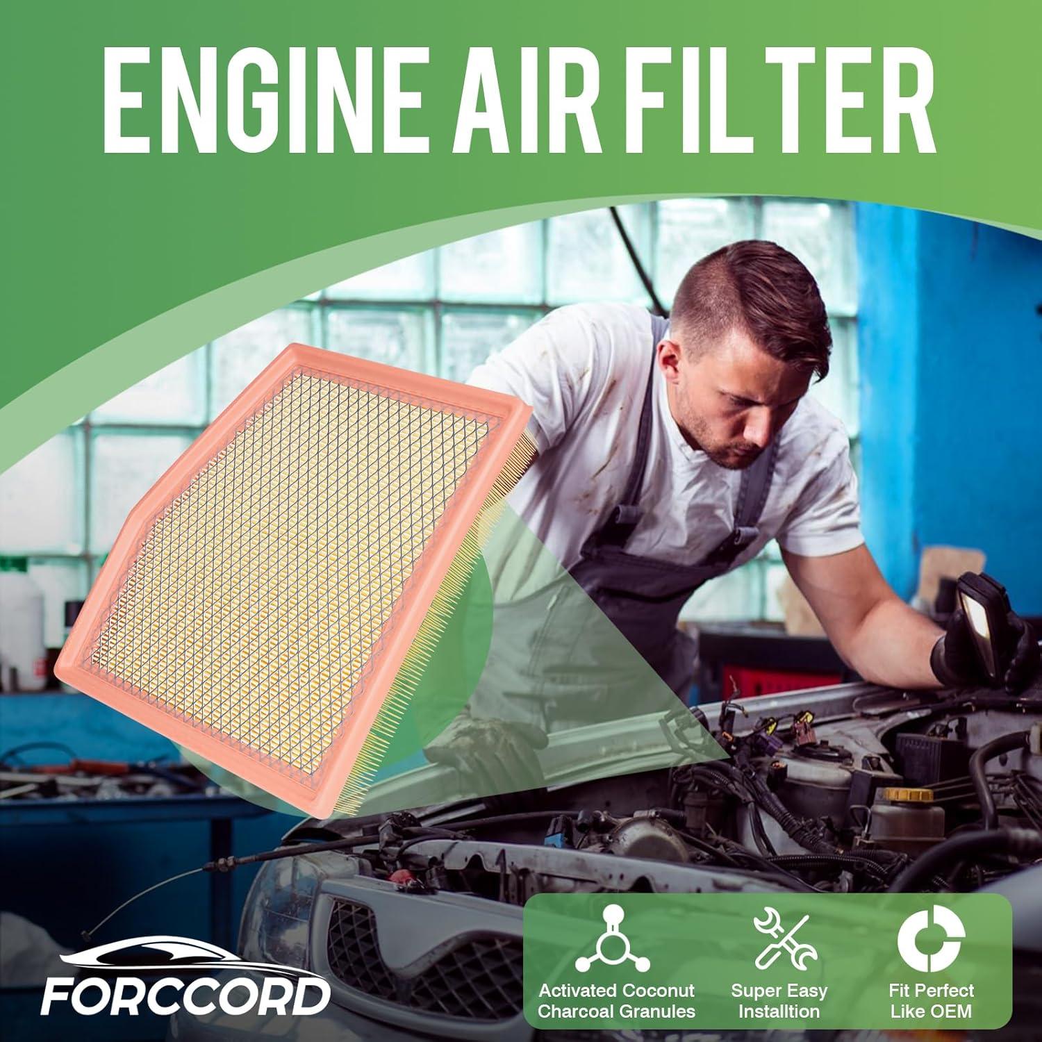 Combo Filtros de Aire Forccord para Chrysler Grand Caravan 2021-2026