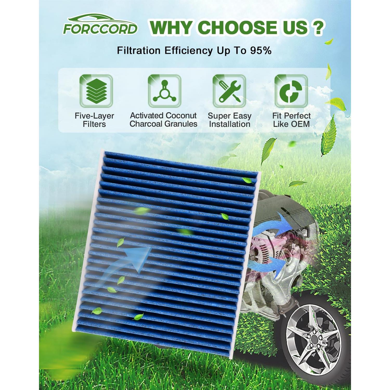 Combo Filtros de Aire Forccord para Chrysler Grand Caravan 2021-2026