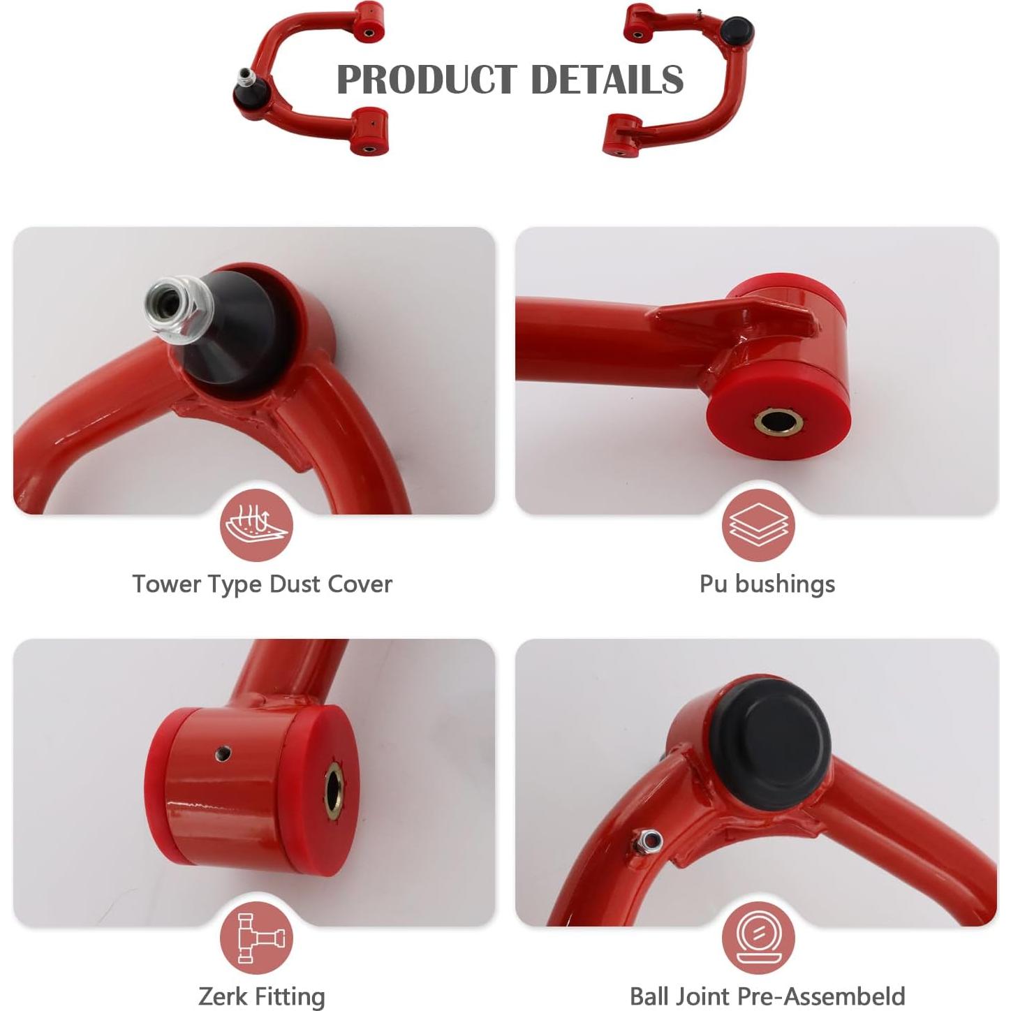 Brazos de Control Superiores Frontales FUTAINEW para Toyota Tacoma 2005-2023