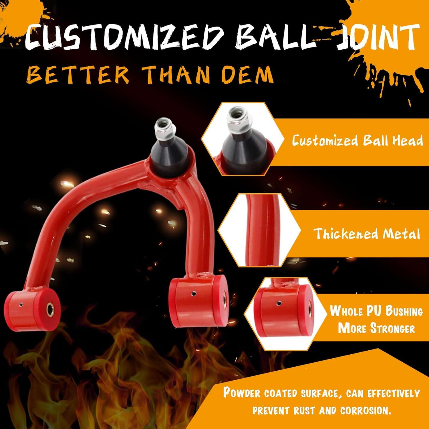 Brazos de Control Superiores Frontales FUTAINEW para Toyota Tacoma 2005-2023