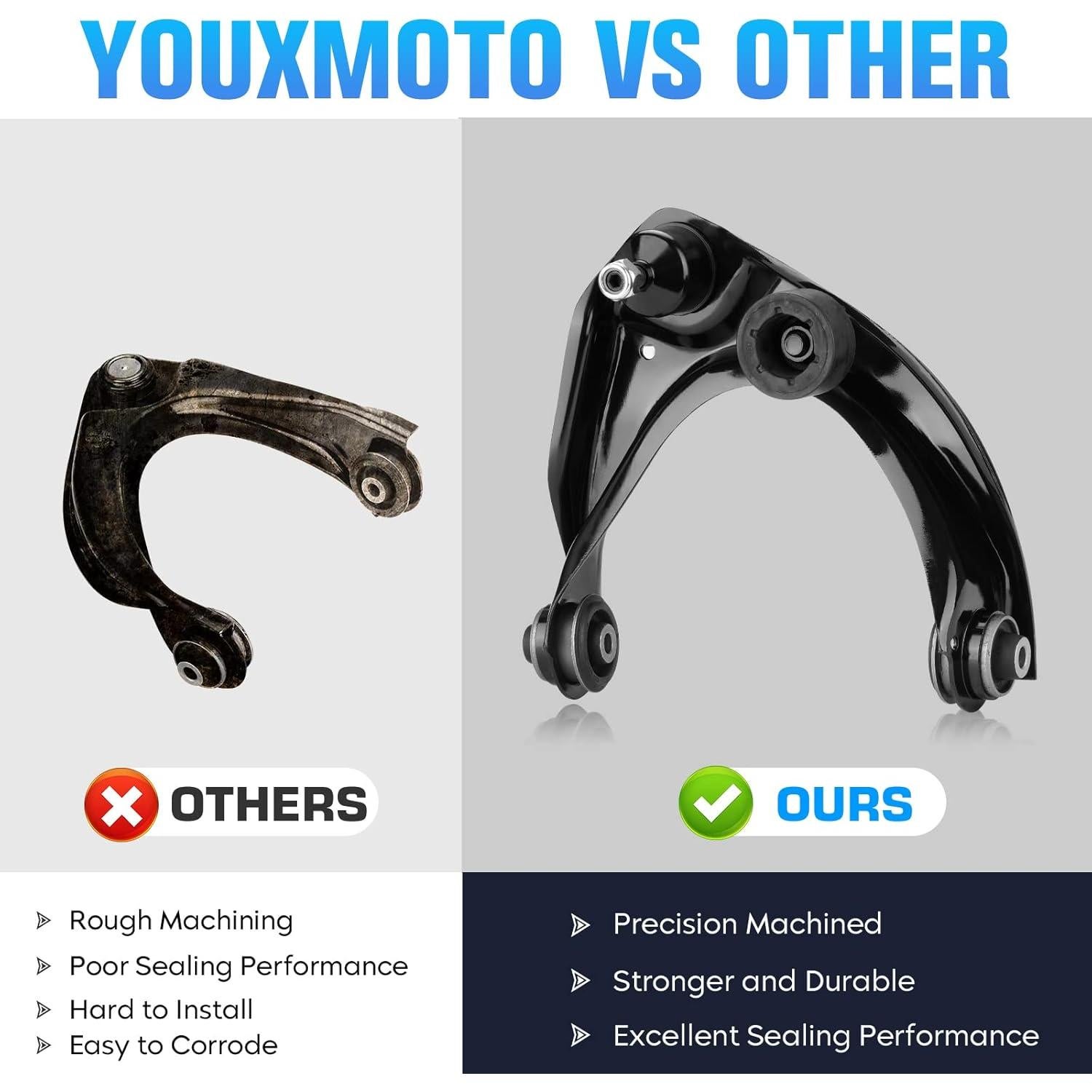 Brazo de Control Superior Frontal Youxmoto YXCT0096CT2-AA - Juego de 2