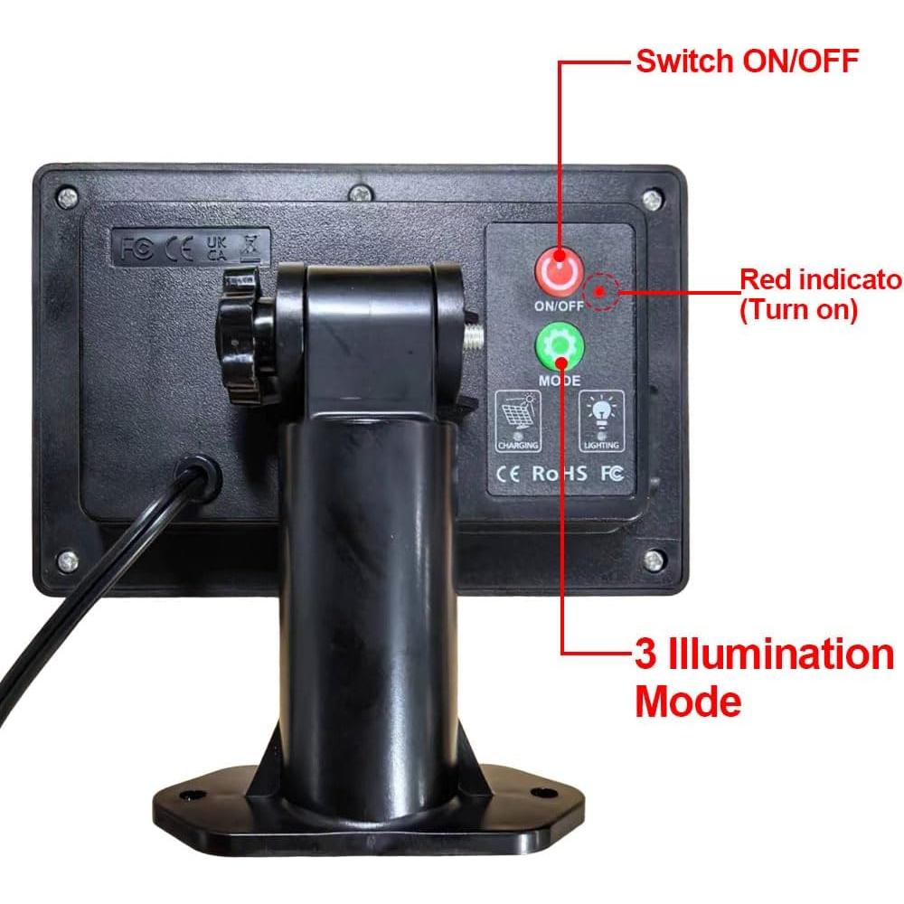Cadena de Luces Solares 30m GHUSTAR con Control Remoto